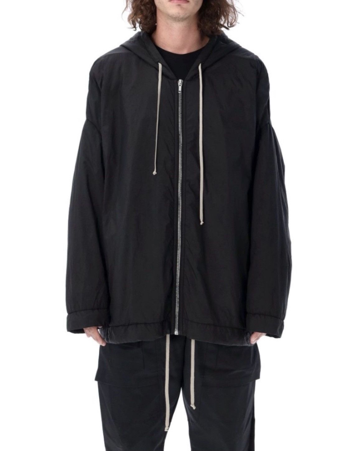 Rick Owens × Rick Owens Drkshdw Rick Owens Jacket $1700 Zip Front 