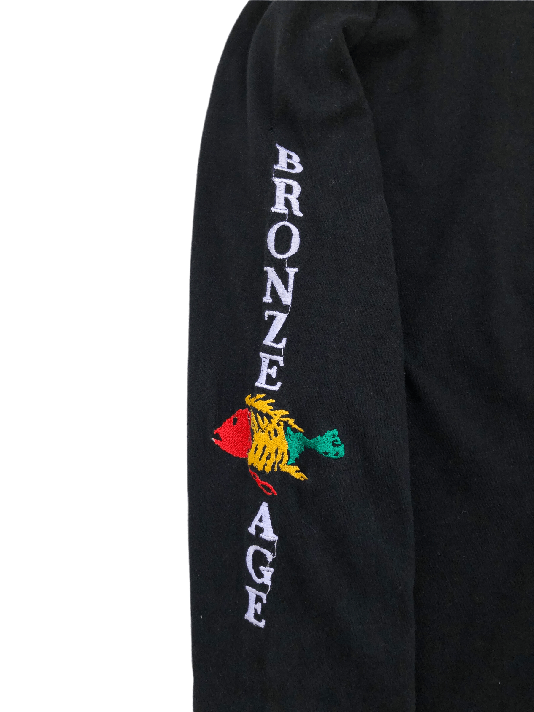 Vintage RARE🔥VINTAGE 90’S BRONZE AGE RASTA EMBROIDERED LIGHT HOODIE Size US L / EU 52-54 / 3 - 3 Thumbnail