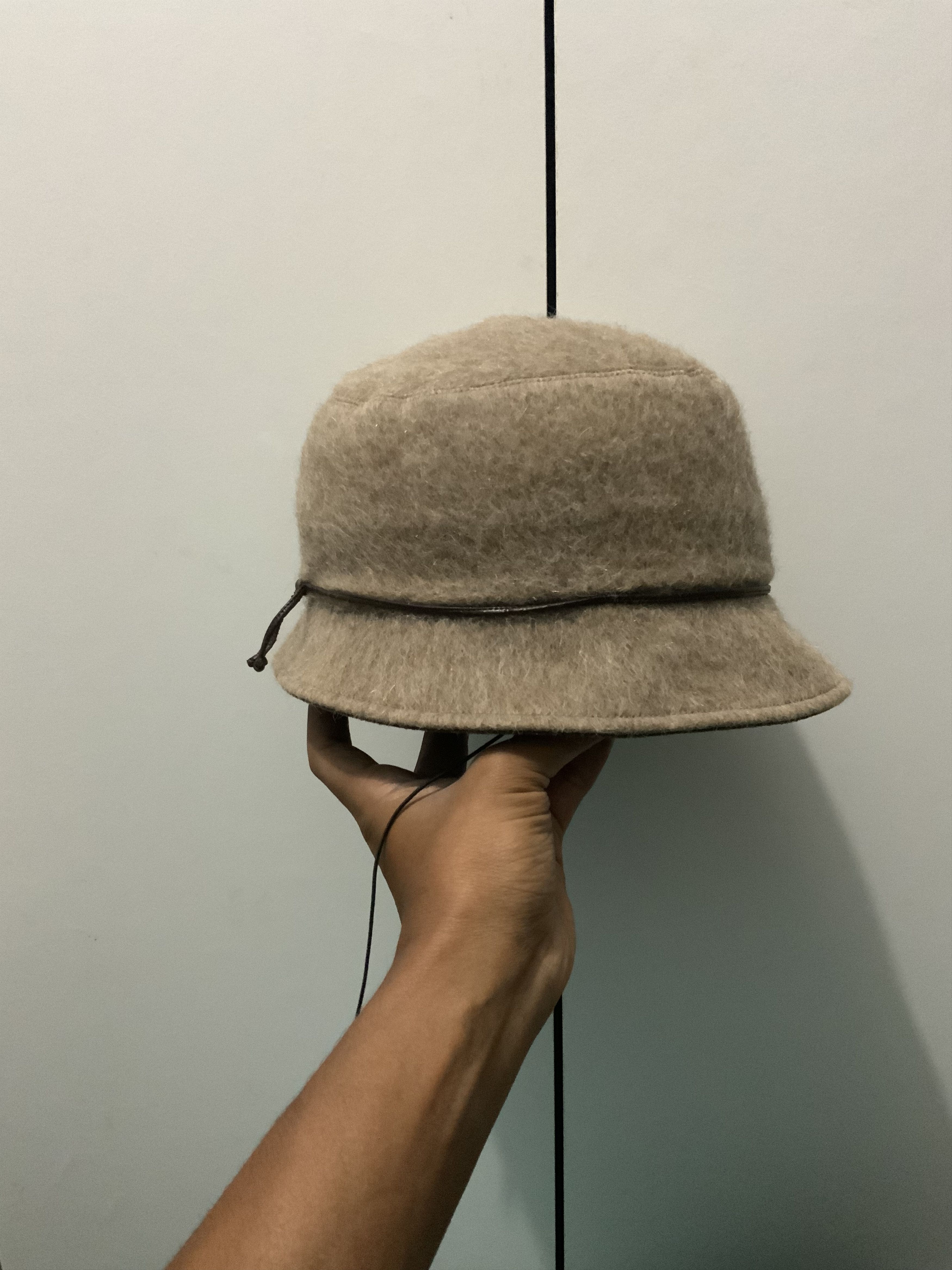 Japanese Brand More Rose Vintage Mohair Fur Bucket Hat Cap Size ONE SIZE - 4 Thumbnail