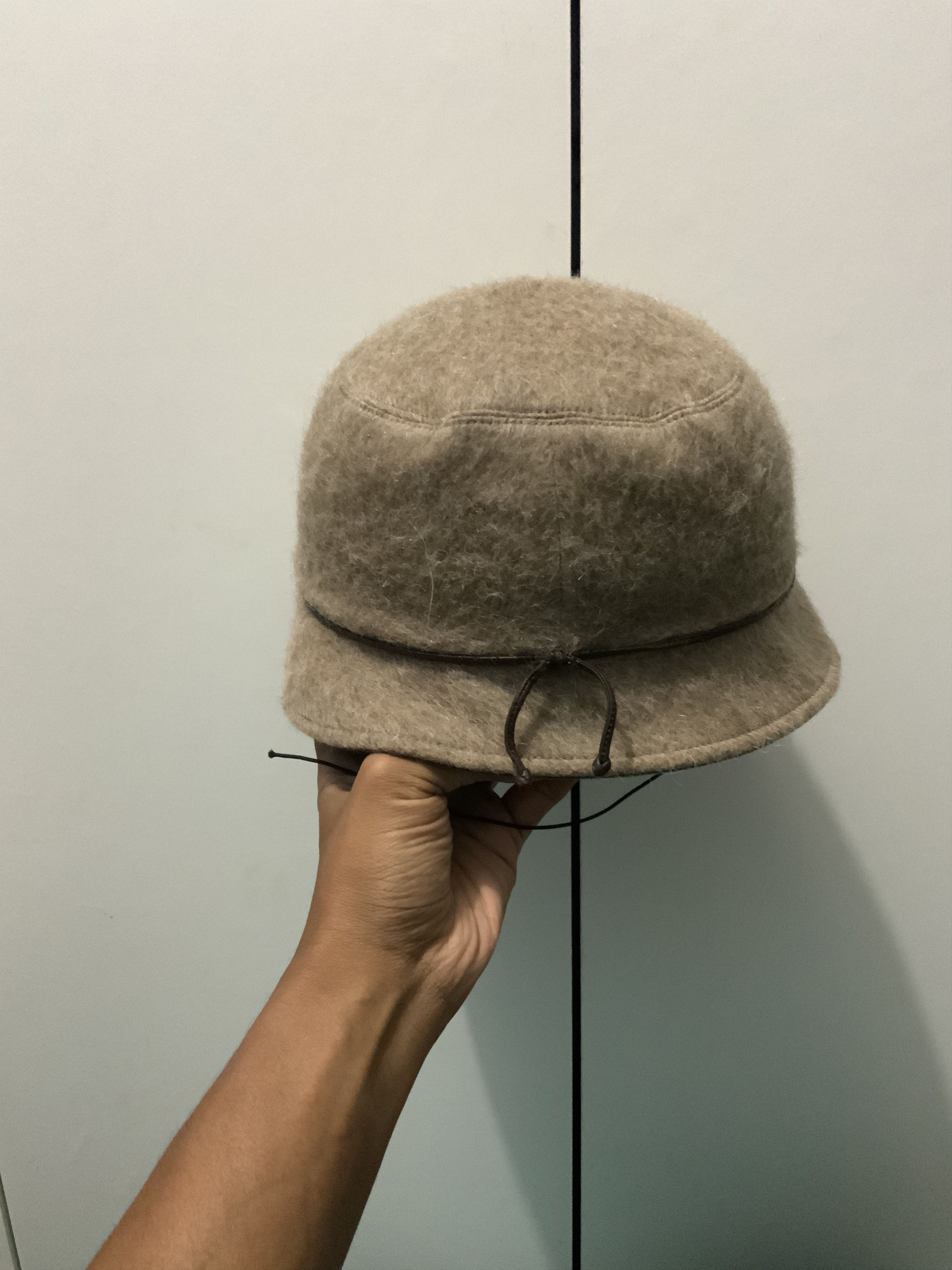 Japanese Brand More Rose Vintage Mohair Fur Bucket Hat Cap Size ONE SIZE - 5 Thumbnail