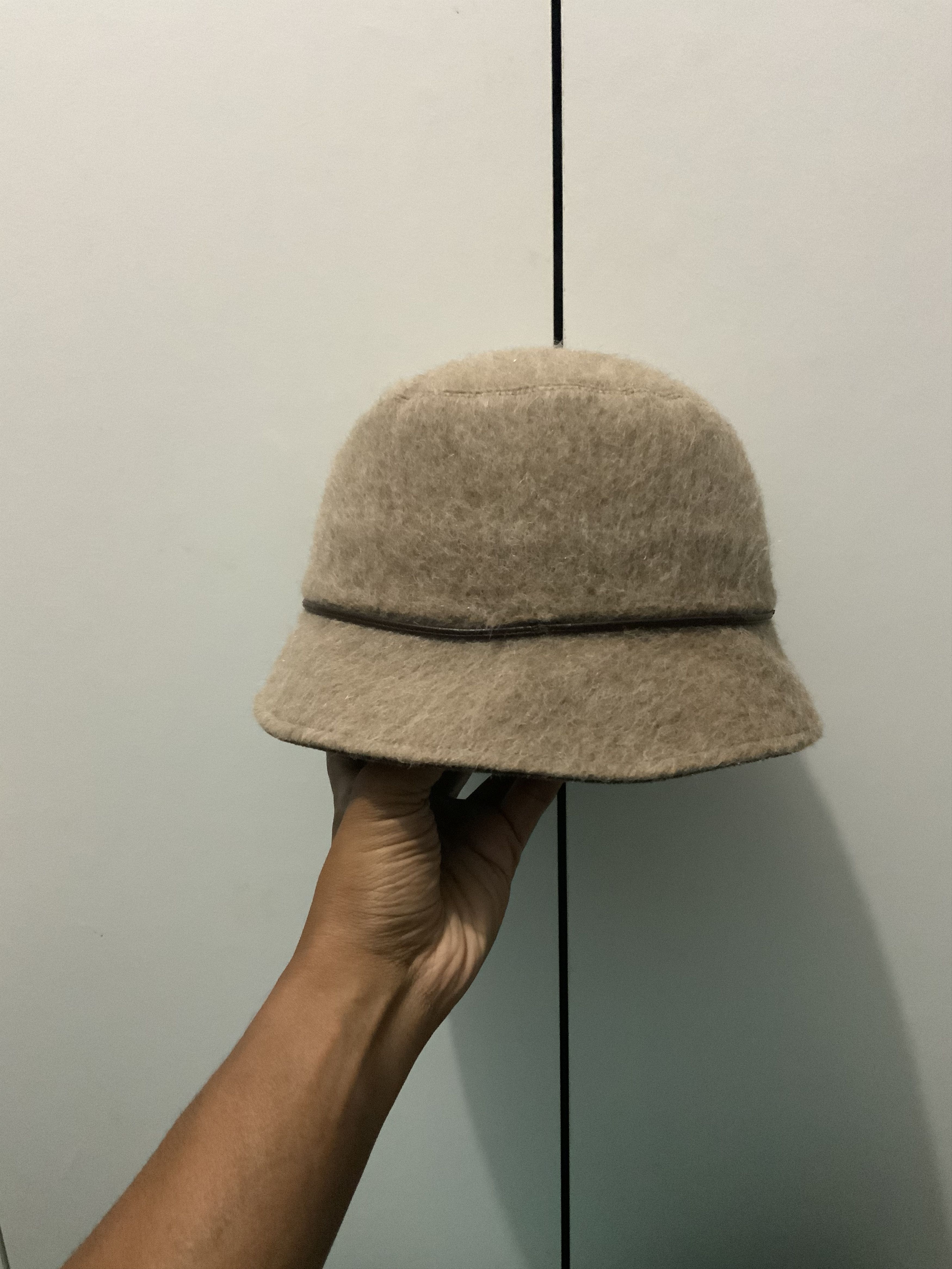 Japanese Brand More Rose Vintage Mohair Fur Bucket Hat Cap Size ONE SIZE - 3 Thumbnail