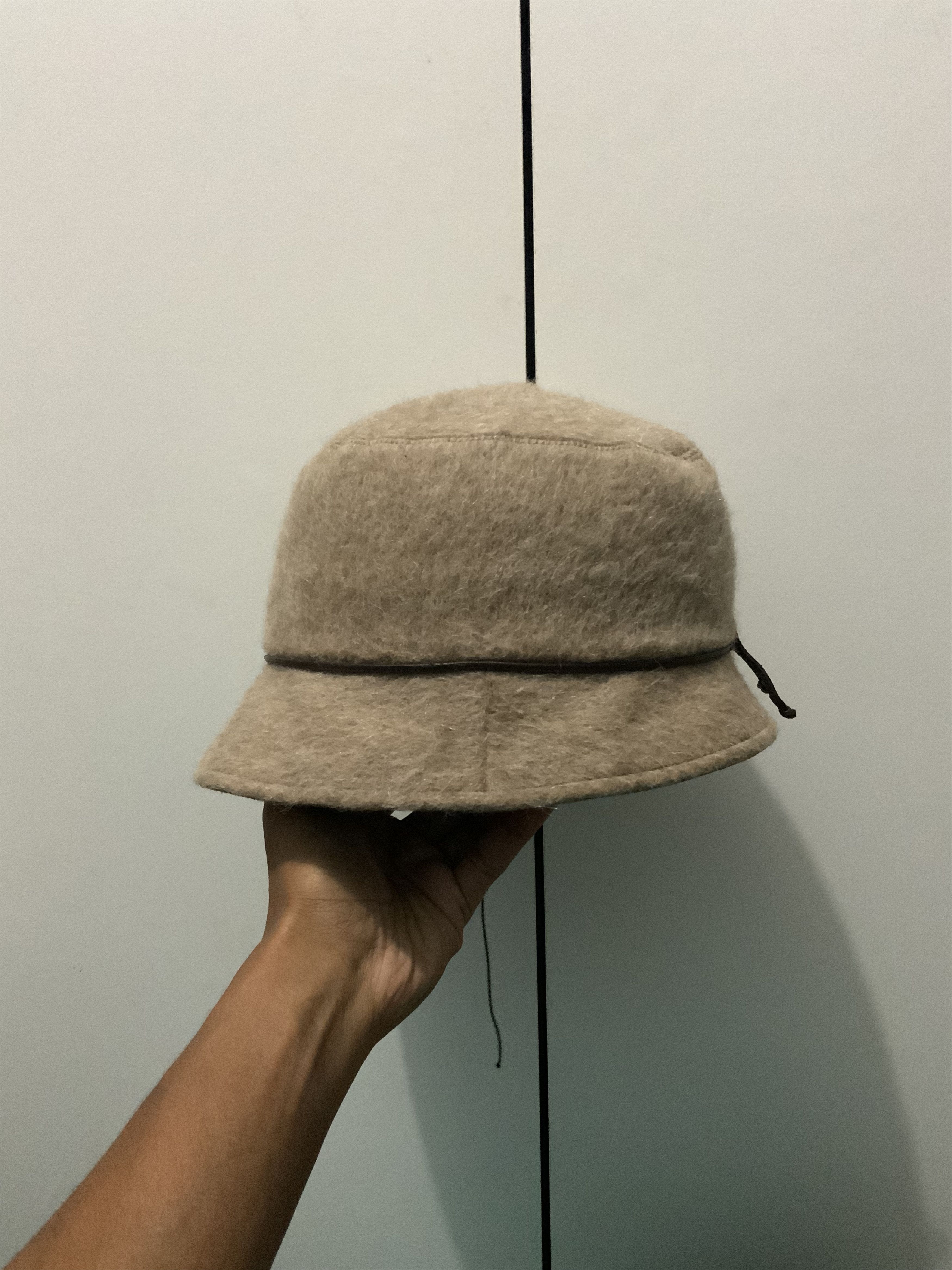 Japanese Brand More Rose Vintage Mohair Fur Bucket Hat Cap Size ONE SIZE - 2 Thumbnail