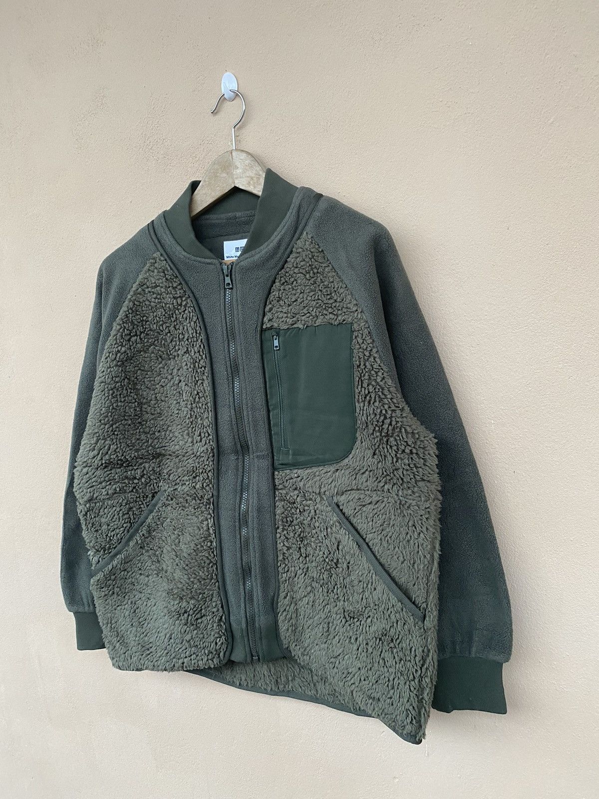 Japanese Brand × Uniqlo × White Mountaineering Steals💥 Uniqlo White MounTaineering Fleece Bulky Jacket Size US S / EU 44-46 / 1 - 2 Thumbnail