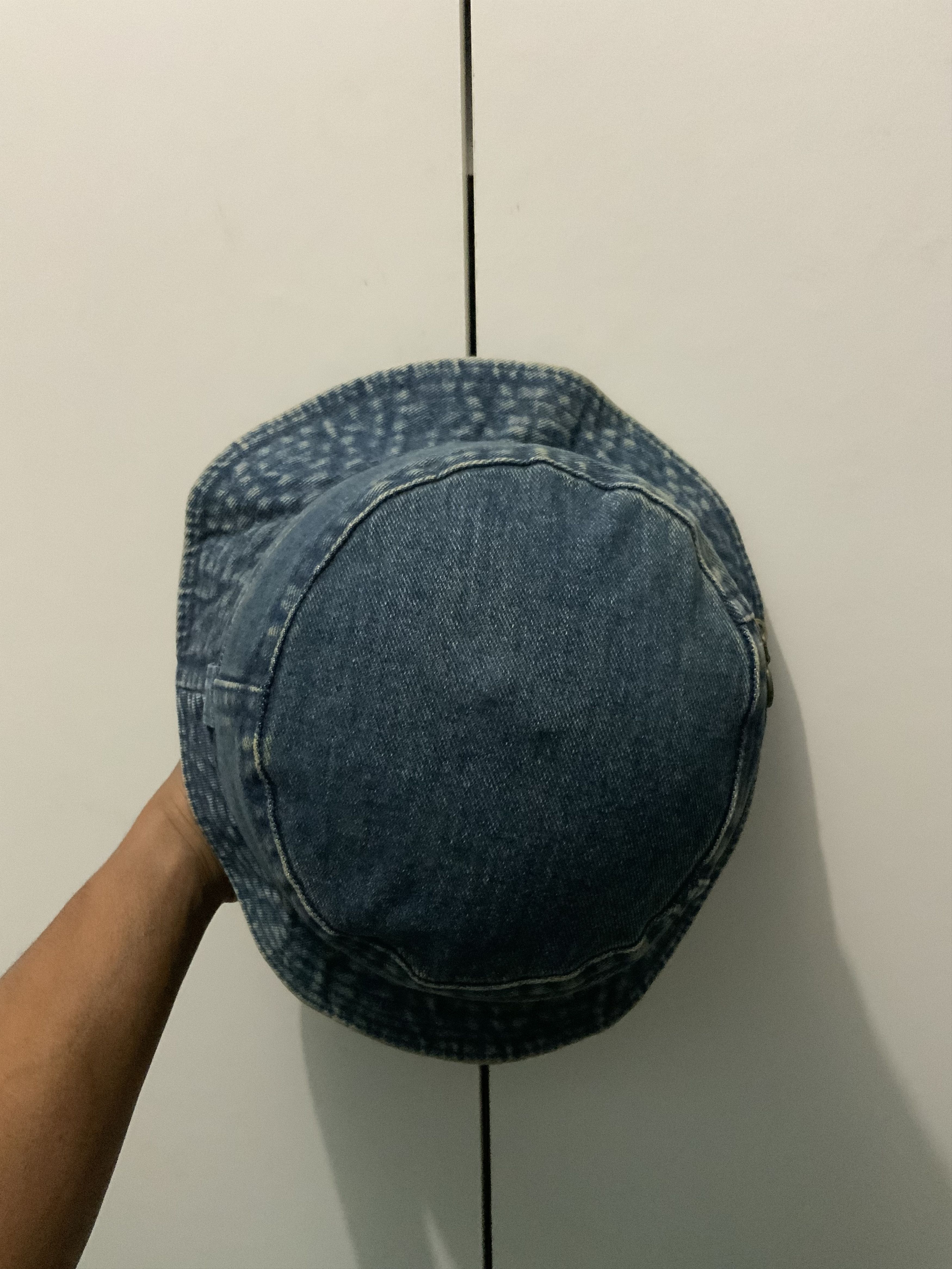 Denime Rusty Faded Single Pocket Denim Bucket Hat Size ONE SIZE - 5 Thumbnail