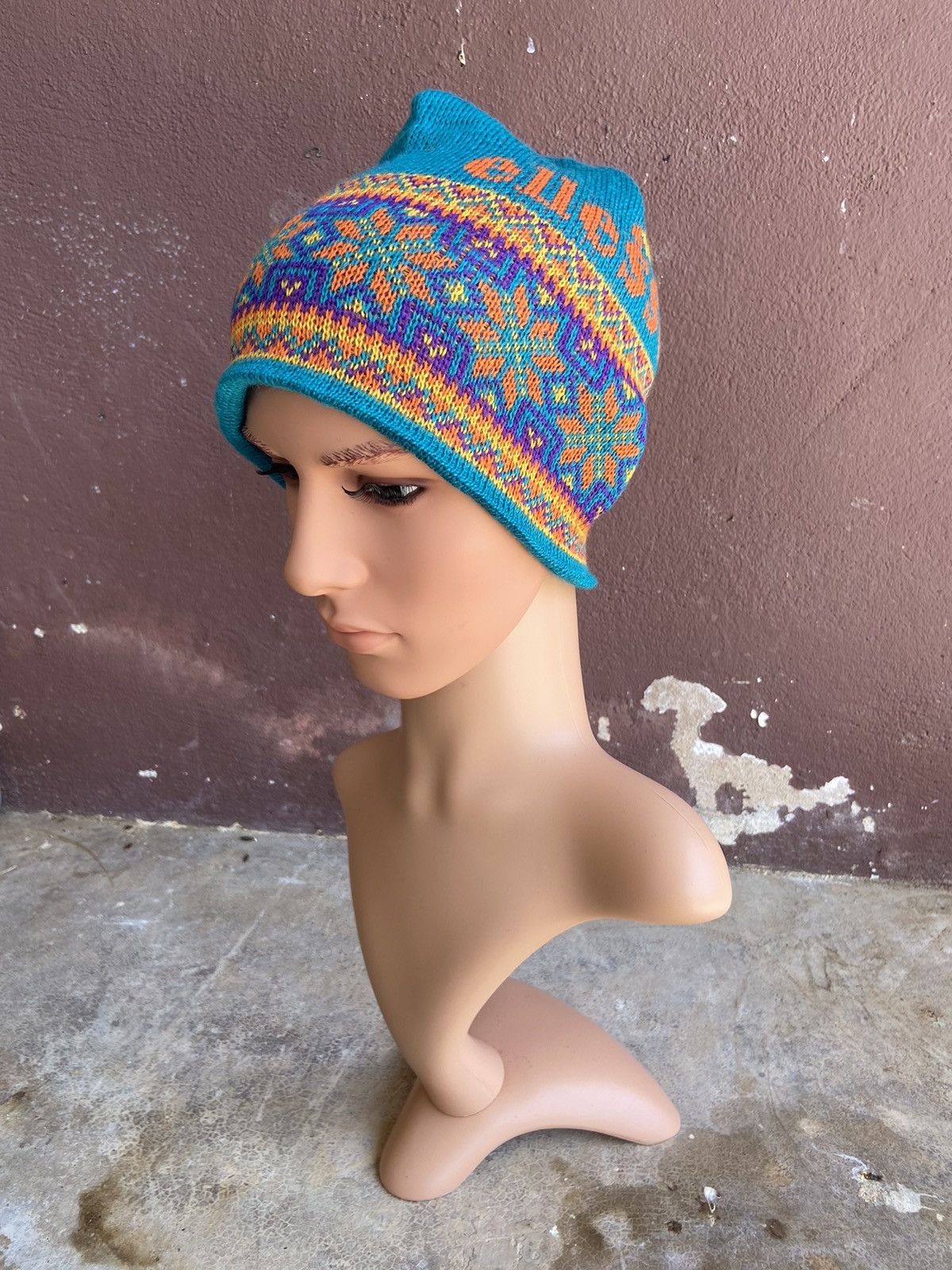 Ellesse Vintage Ellesse Knitted Beanie Hat Size ONE SIZE - 2 Thumbnail