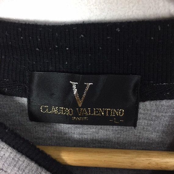 Vintage Vtg CLAUDIO VALENTINO PARIS Sweatshirt Crewneck Spellout Size L / US 10 / IT 46 - 6 Thumbnail