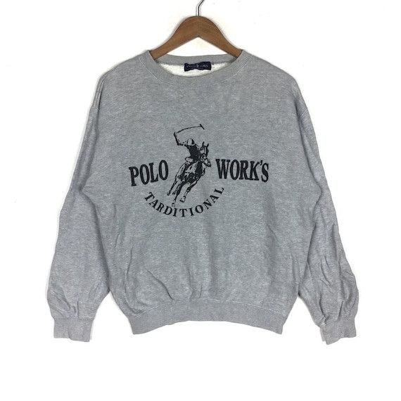 Vintage POLO WORKS Pony Sweatshirt Country Sweater Pullover