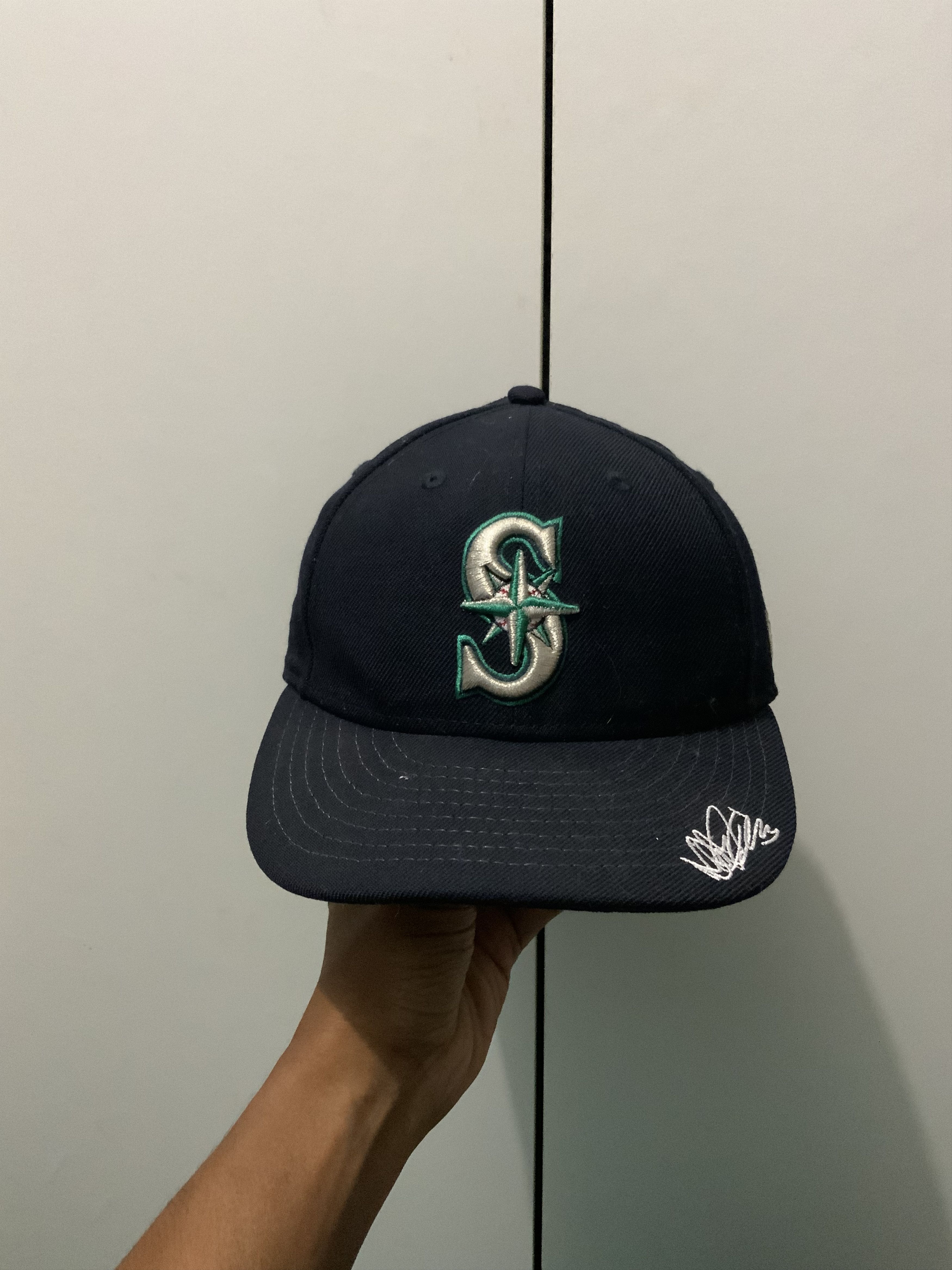 New Era 7 1/2 Seattle Mariners New Era Fitted Hat Size ONE SIZE - 3 Thumbnail