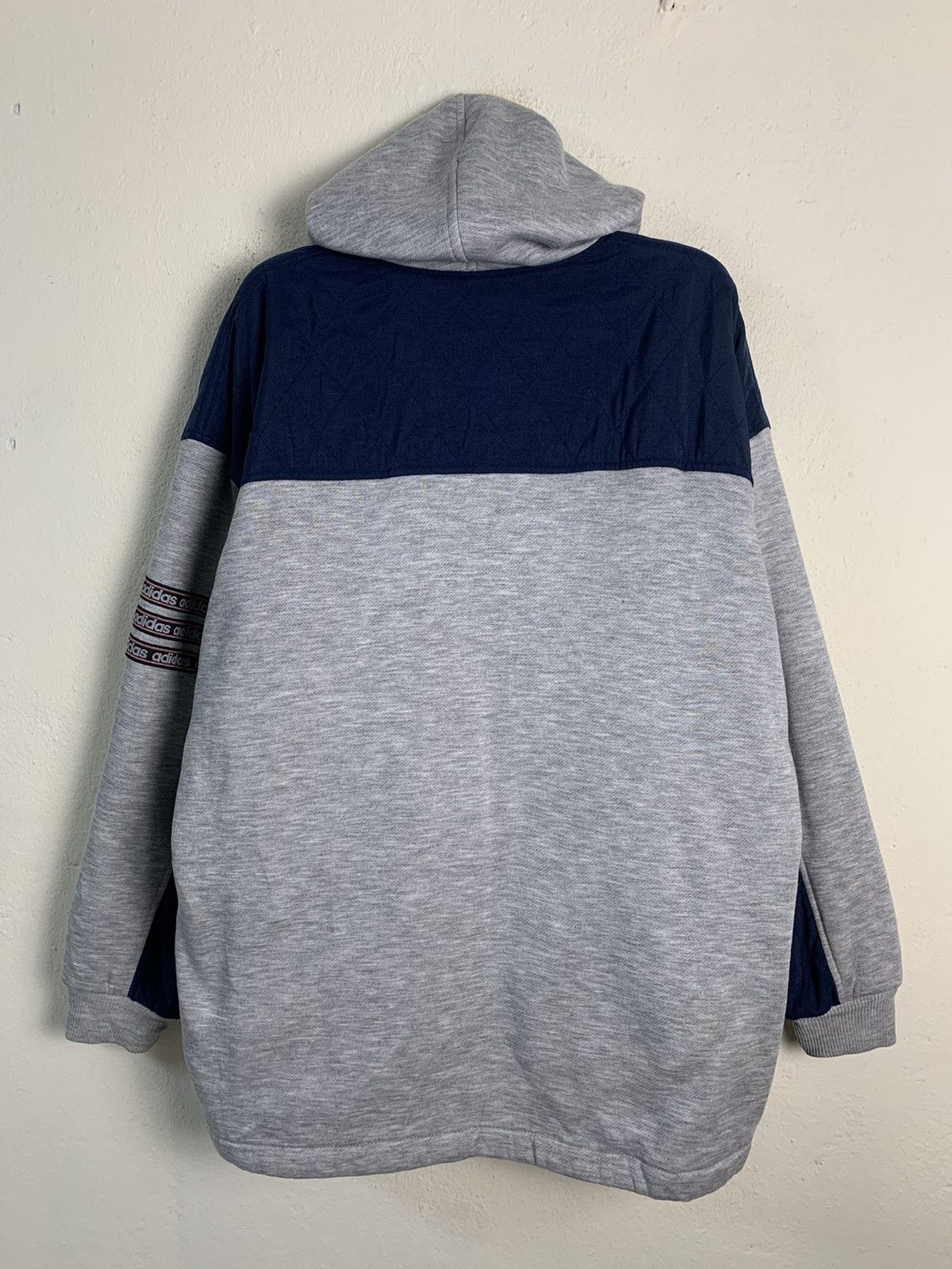 Adidas Vintage Adidas Big Logo Hoodie Jacket Size US XL / EU 56 / 4 - 9 Thumbnail