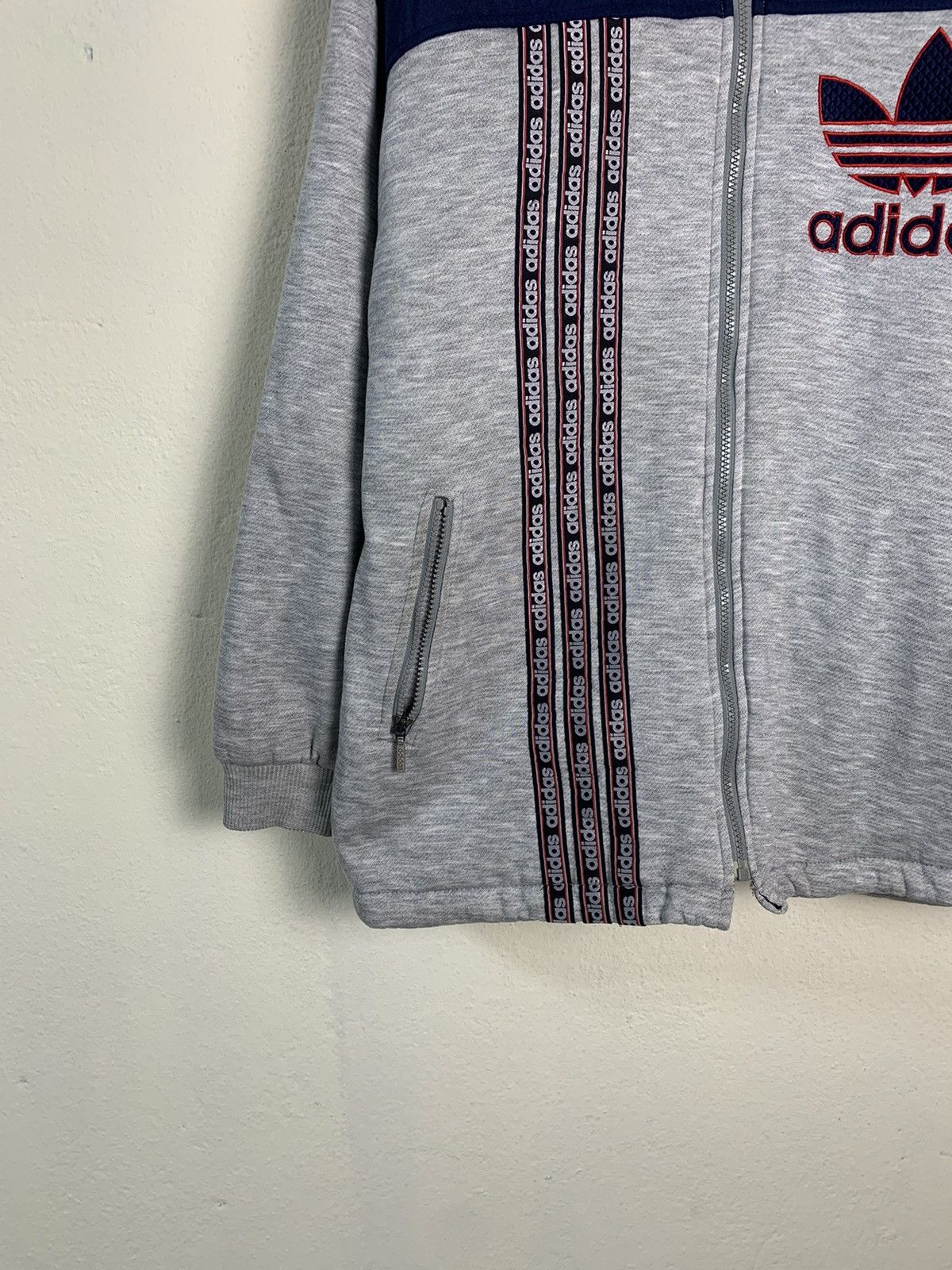 Adidas Vintage Adidas Big Logo Hoodie Jacket Size US XL / EU 56 / 4 - 3 Thumbnail