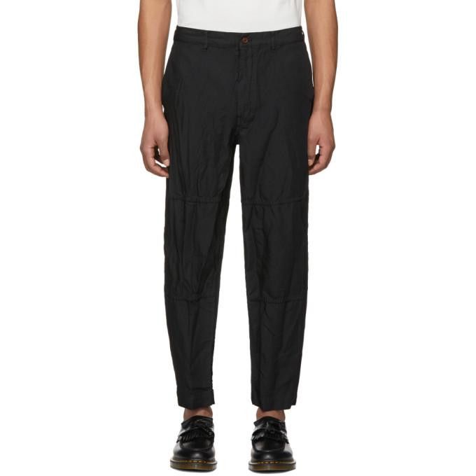 Comme des Garcons Homme Deux FW18 Comme Des Garçons Homme Deux Cropped Pant Black DA-P028 Size US 32 / EU 48 - 7 Thumbnail