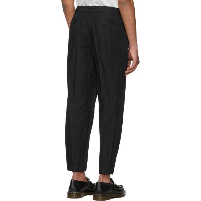 Comme des Garcons Homme Deux FW18 Comme Des Garçons Homme Deux Cropped Pant Black DA-P028 Size US 32 / EU 48 - 8 Thumbnail