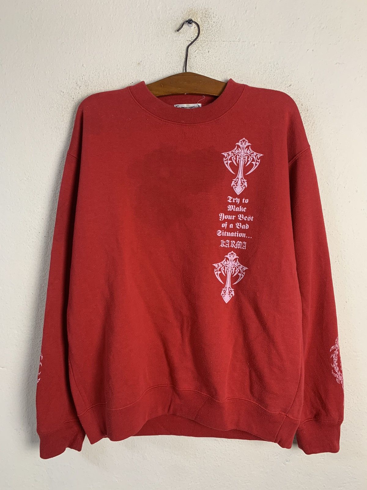 Japanese Brand Vintage Karma Sukajan Dragon Sweatshirt Size US L / EU 52-54 / 3 - 7 Thumbnail