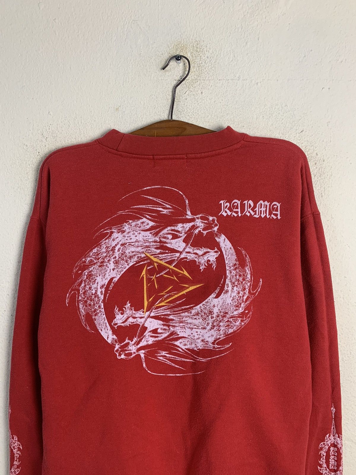 Japanese Brand Vintage Karma Sukajan Dragon Sweatshirt Size US L / EU 52-54 / 3 - 4 Thumbnail