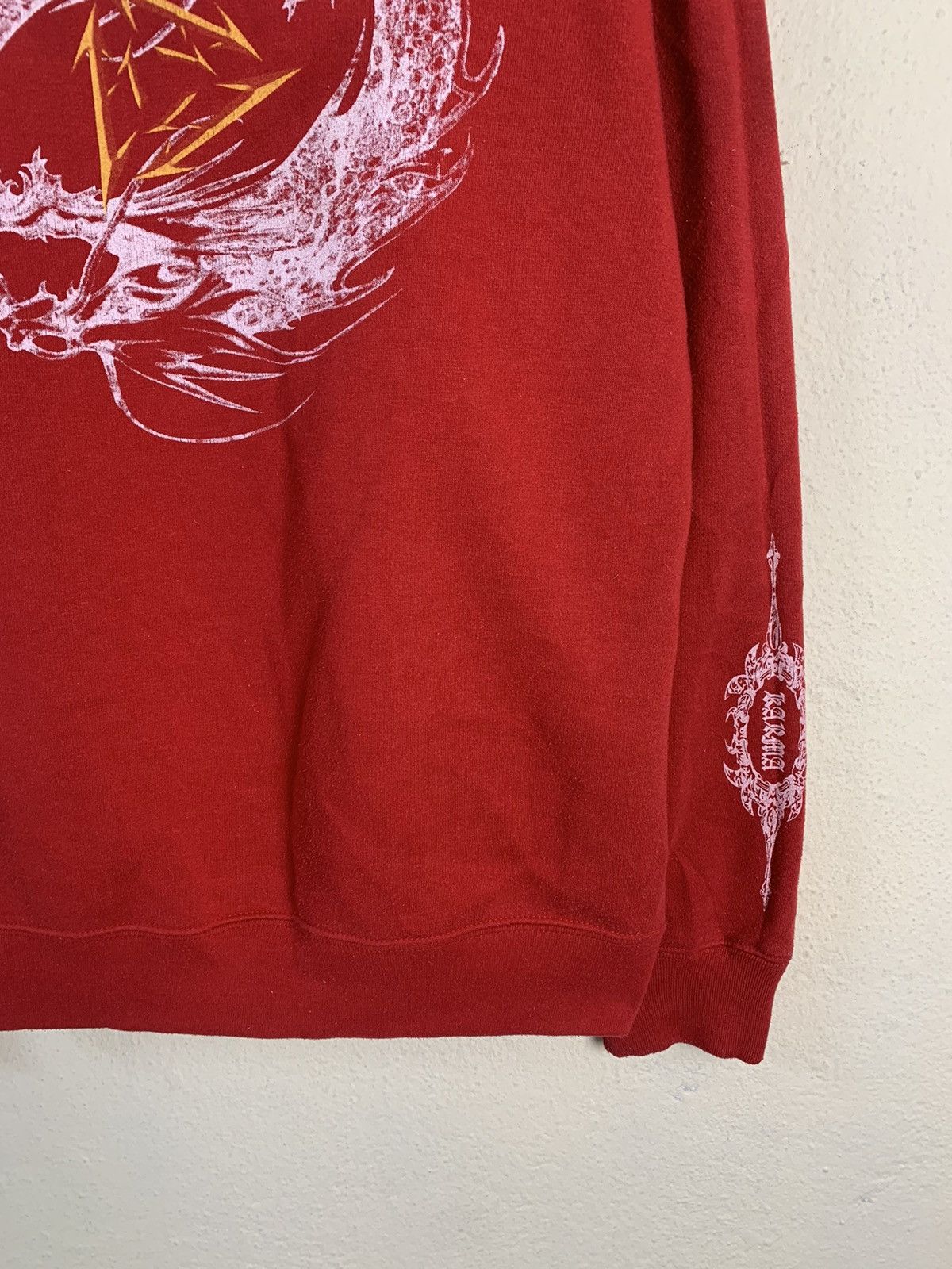Japanese Brand Vintage Karma Sukajan Dragon Sweatshirt Size US L / EU 52-54 / 3 - 2 Thumbnail