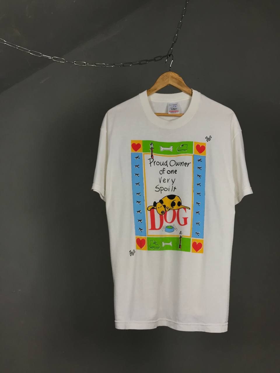 Vintage Dog animal vintage streetwear tee Size US L / EU 52-54 / 3 - 1 Thumbnail