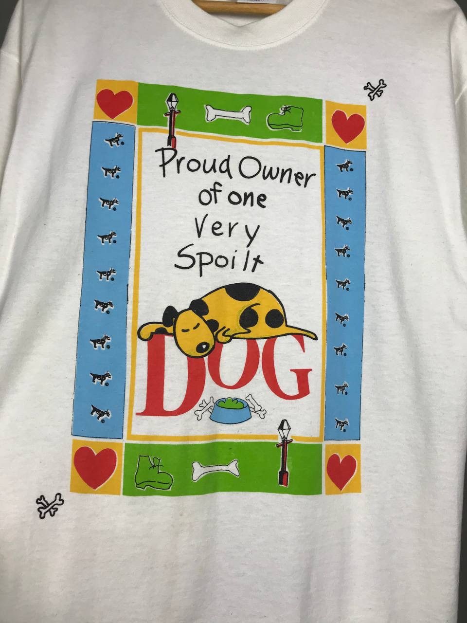 Vintage Dog animal vintage streetwear tee Size US L / EU 52-54 / 3 - 3 Thumbnail