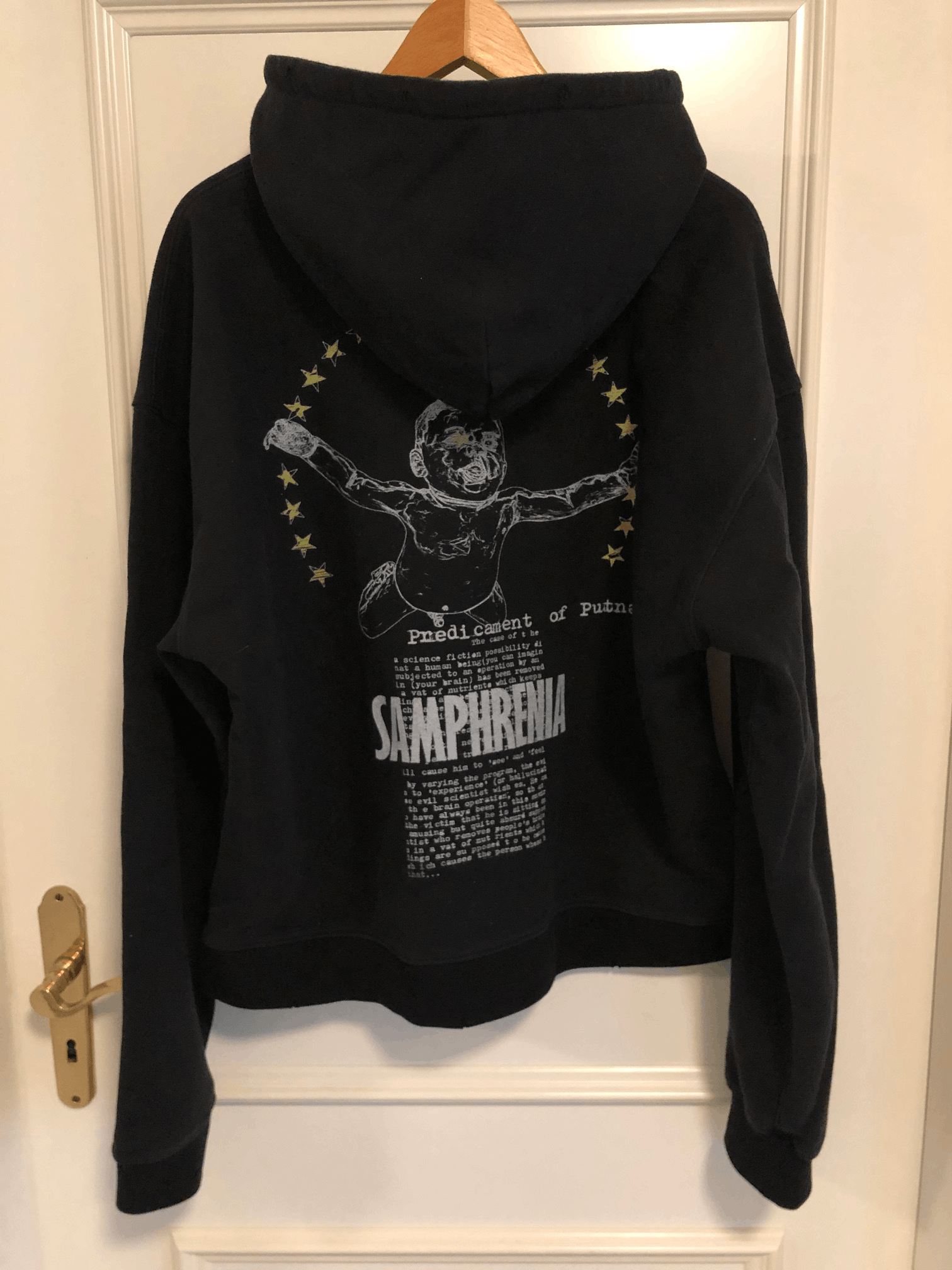 image of Sagittaire A Ss19 Samphrenia Hoodie Black, Men's (Size Large)
