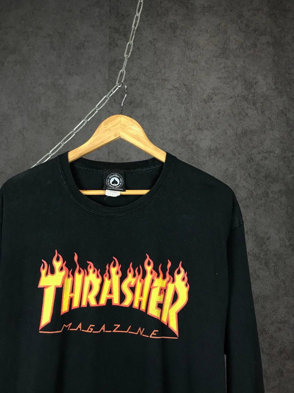 Thrasher Thrasher Magazine streetwear luxury longsleeve Size US L / EU 52-54 / 3 - 2 Thumbnail