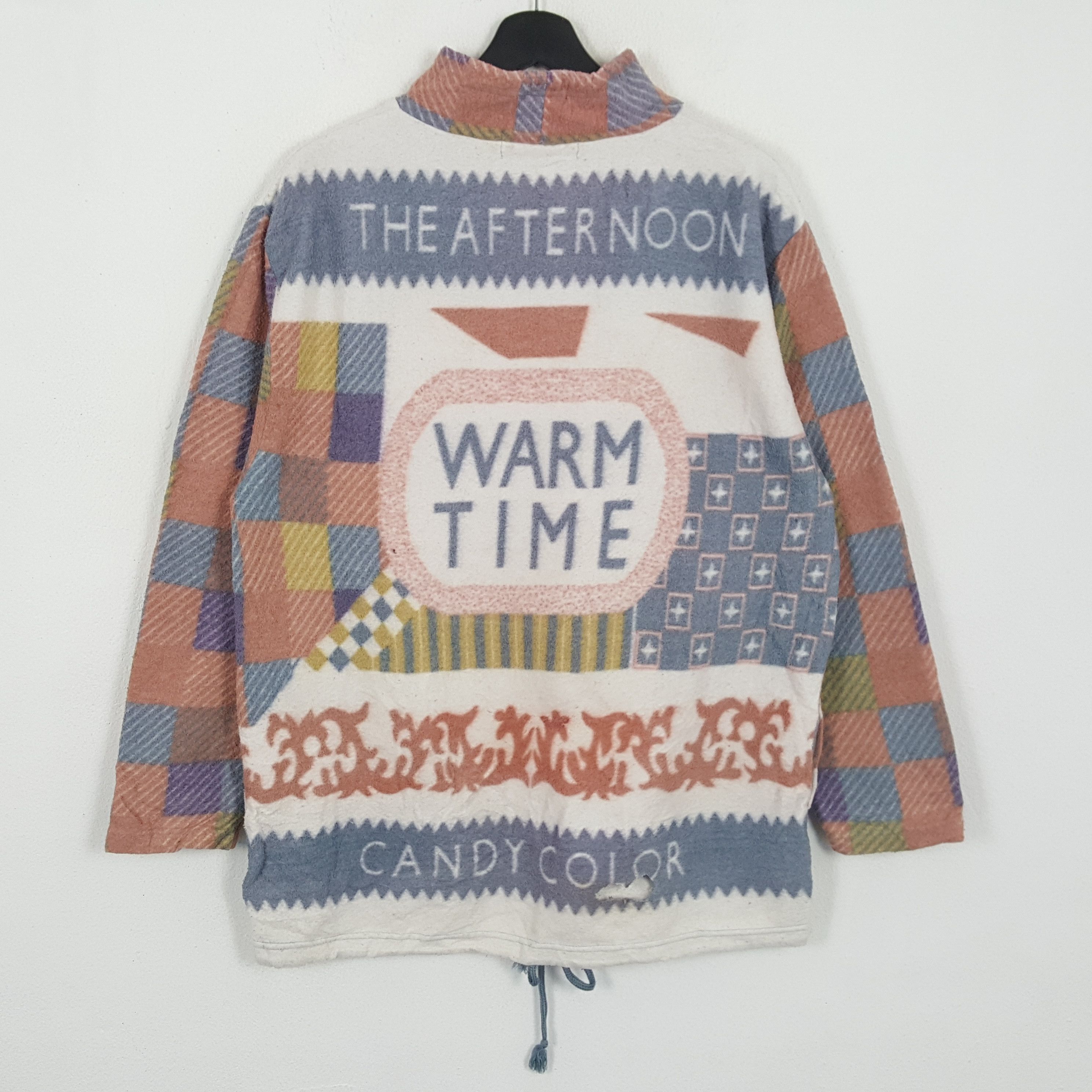 Vintage THE AFTERNOON WARM TIME Art Style Vintage Fleece Sweaters Size US M / EU 48-50 / 2 - 3 Thumbnail