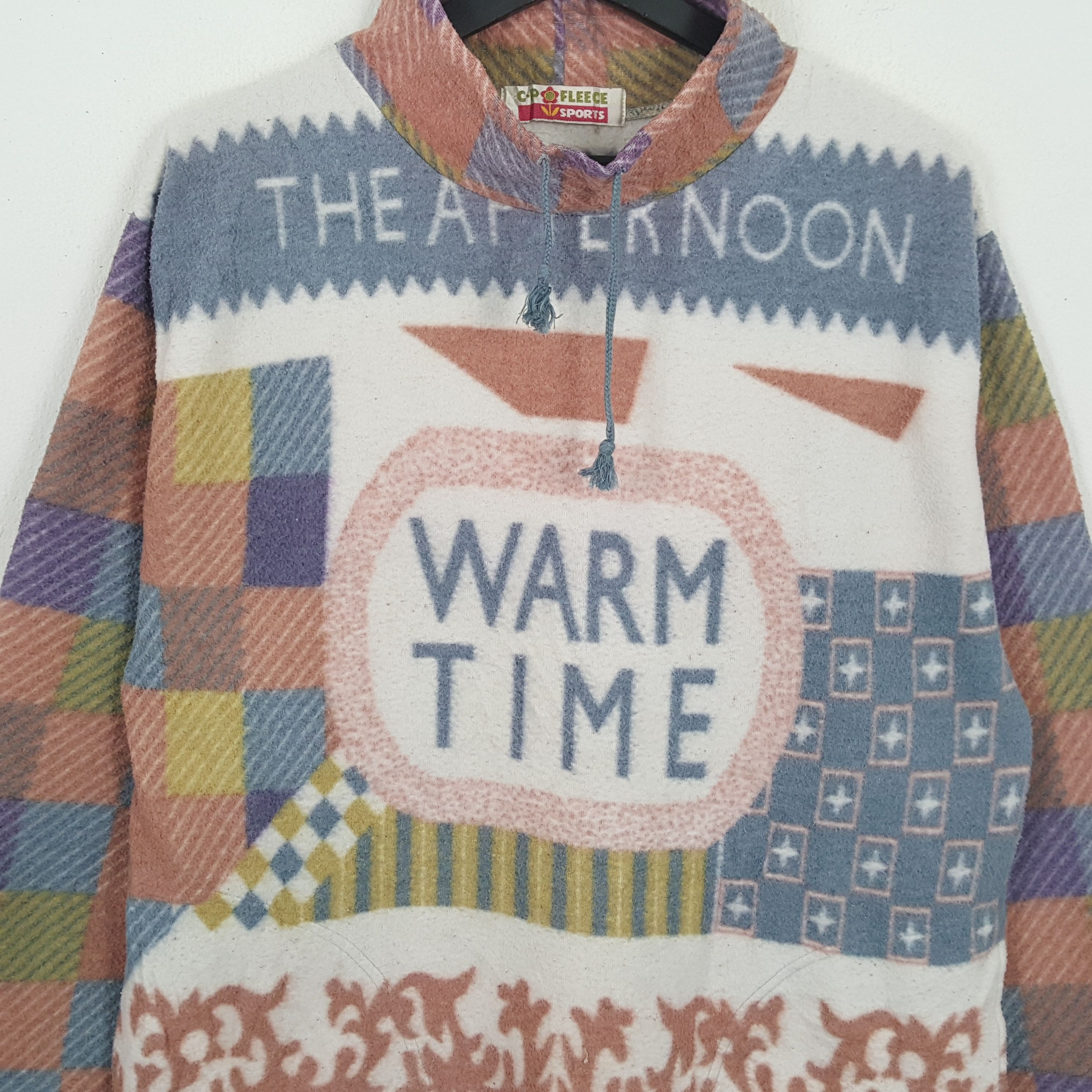 Vintage THE AFTERNOON WARM TIME Art Style Vintage Fleece Sweaters Size US M / EU 48-50 / 2 - 2 Thumbnail