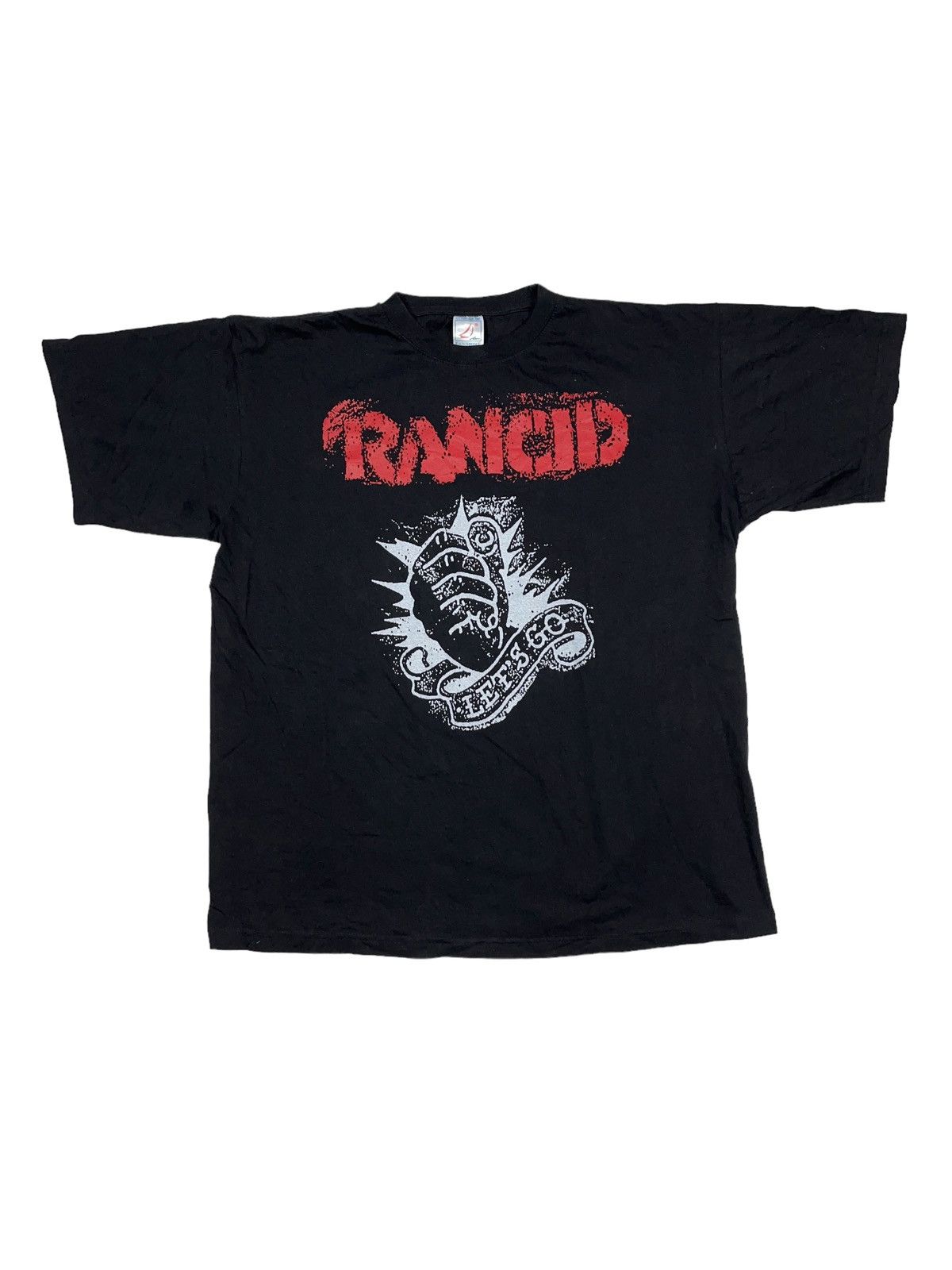 Band Tees Vintage Rancid Let's Go Punk T-shirt NOFX Ska Size US L / EU 52-54 / 3 - 1 Thumbnail