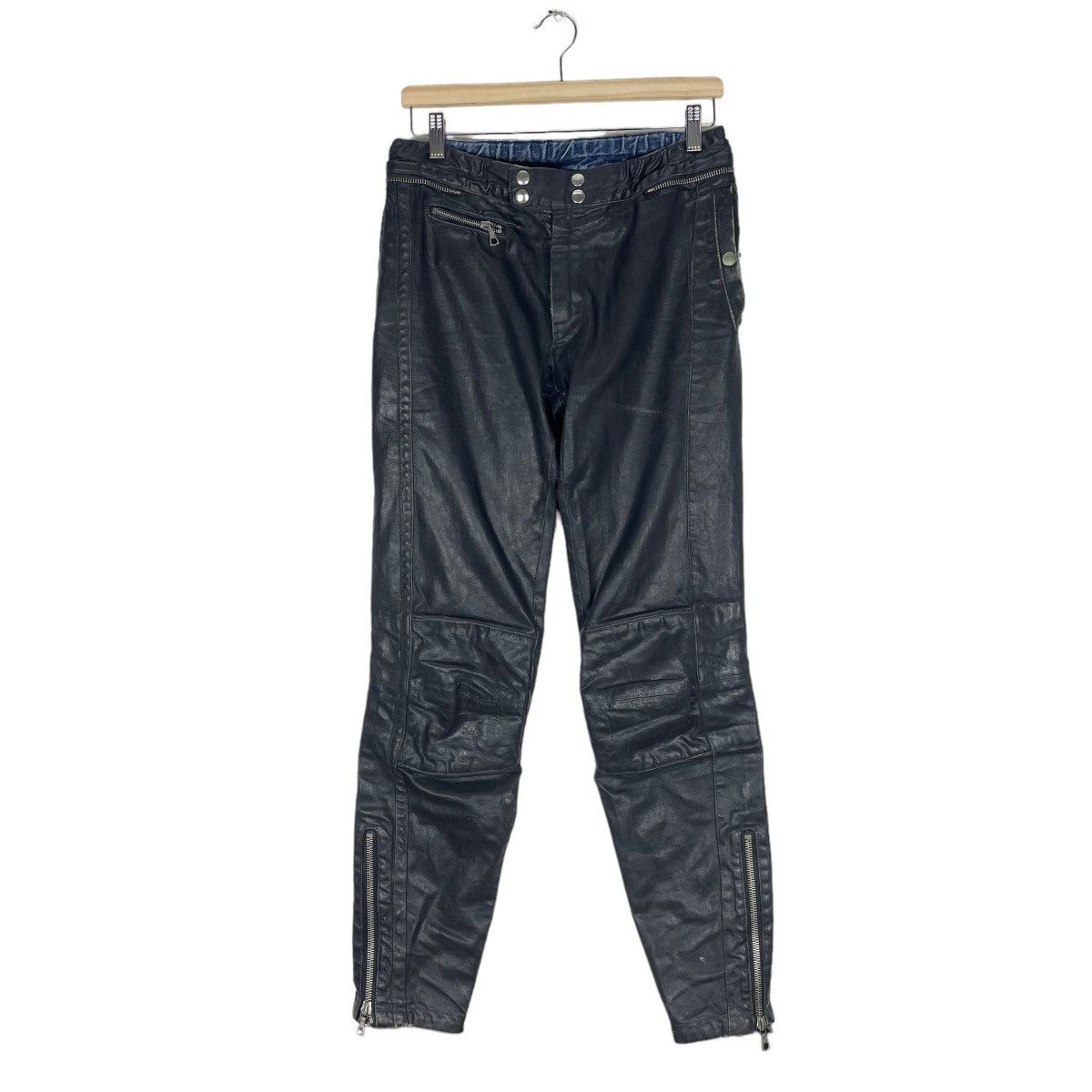 Dries Van Noten 🔥SUPER WOW DRIES VAN NOTEN BIKERS PANTS Size US 30 / EU 46 - 2 Thumbnail