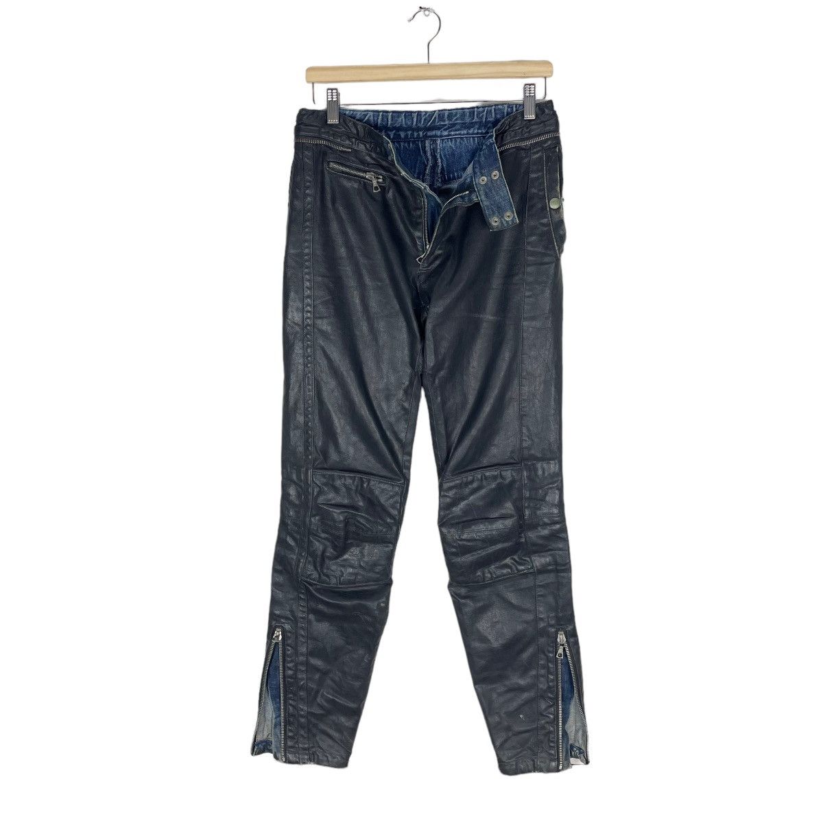 Dries Van Noten 🔥SUPER WOW DRIES VAN NOTEN BIKERS PANTS Size US 30 / EU 46 - 1 Thumbnail
