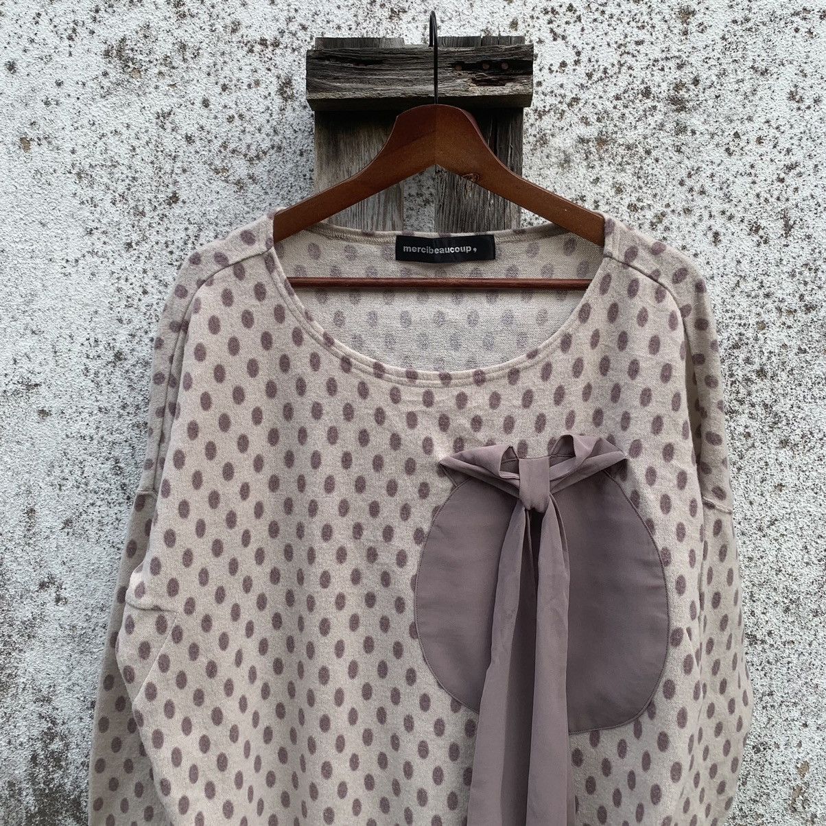 Issey Miyake × mercibeaucoup 🔥STEALS🔥MERCIBEAUCOUP POLKADOT PATTERN ISSEY MIYAKE BLOUSE Size L / US 10 / IT 46 - 2 Thumbnail