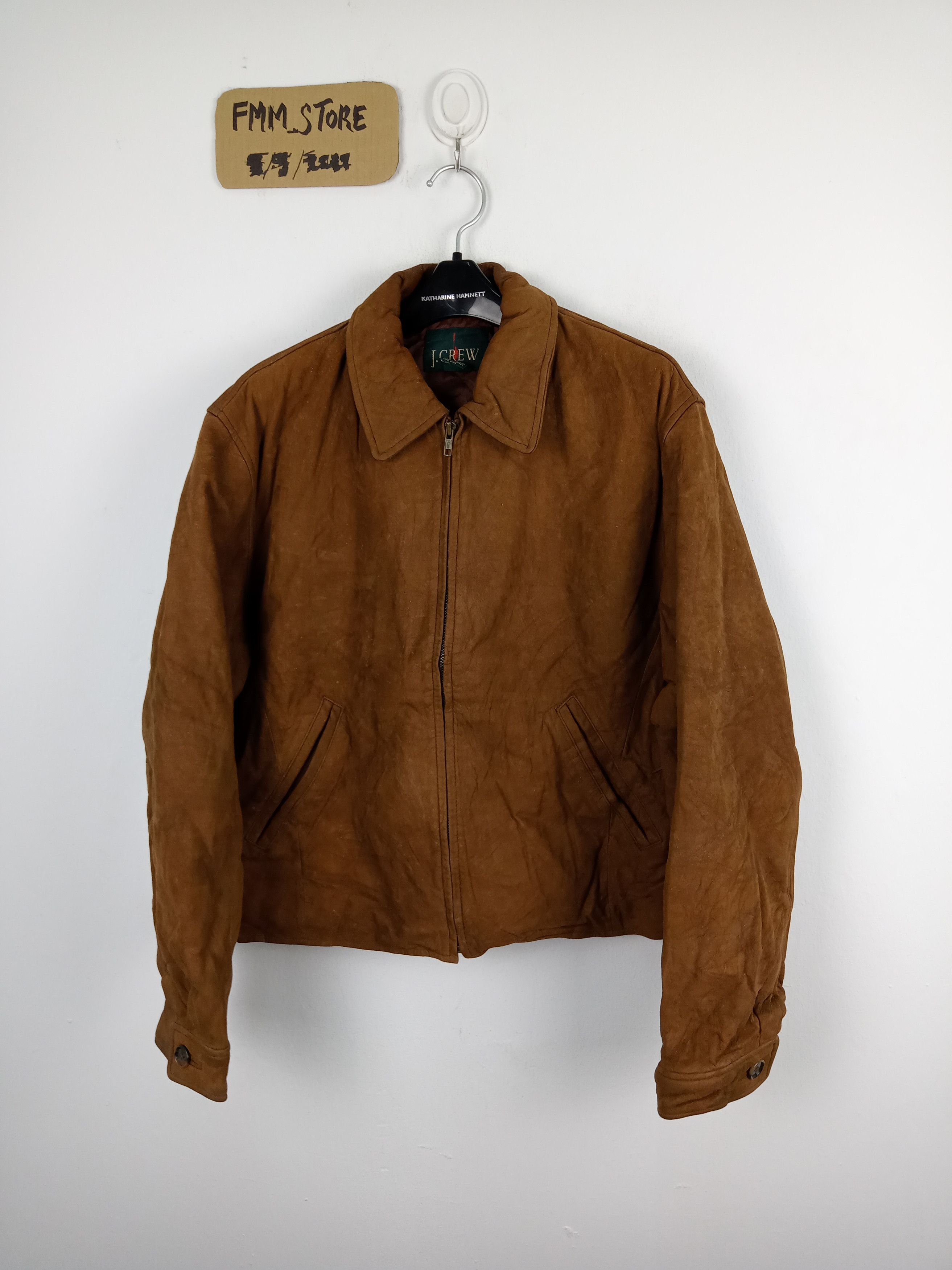 J.Crew Vintage distressed leather moto jacket | Grailed