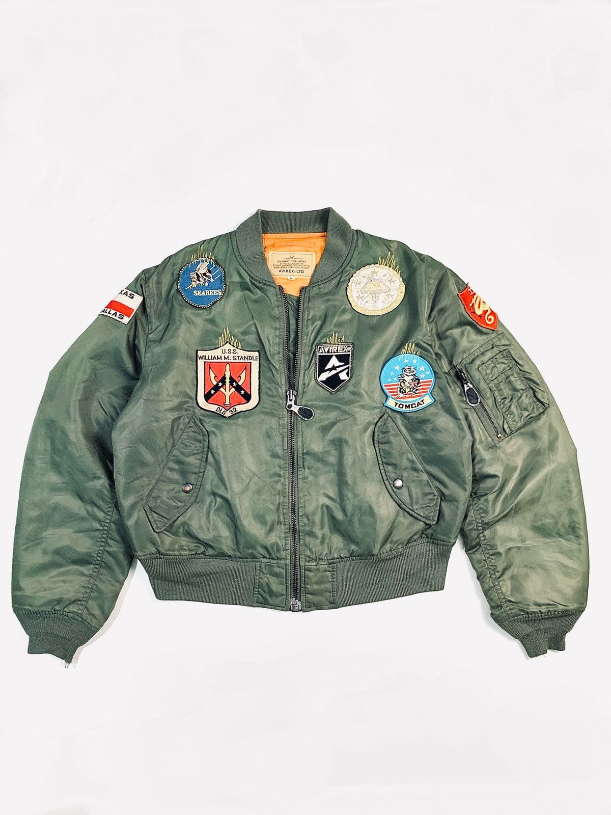 Avirex × Bomber Jacket × Vintage Vintage Avirex Patch Bomber Avirex × Bomber Jacket × Vintage Vintage Avirex Patch Bomber
