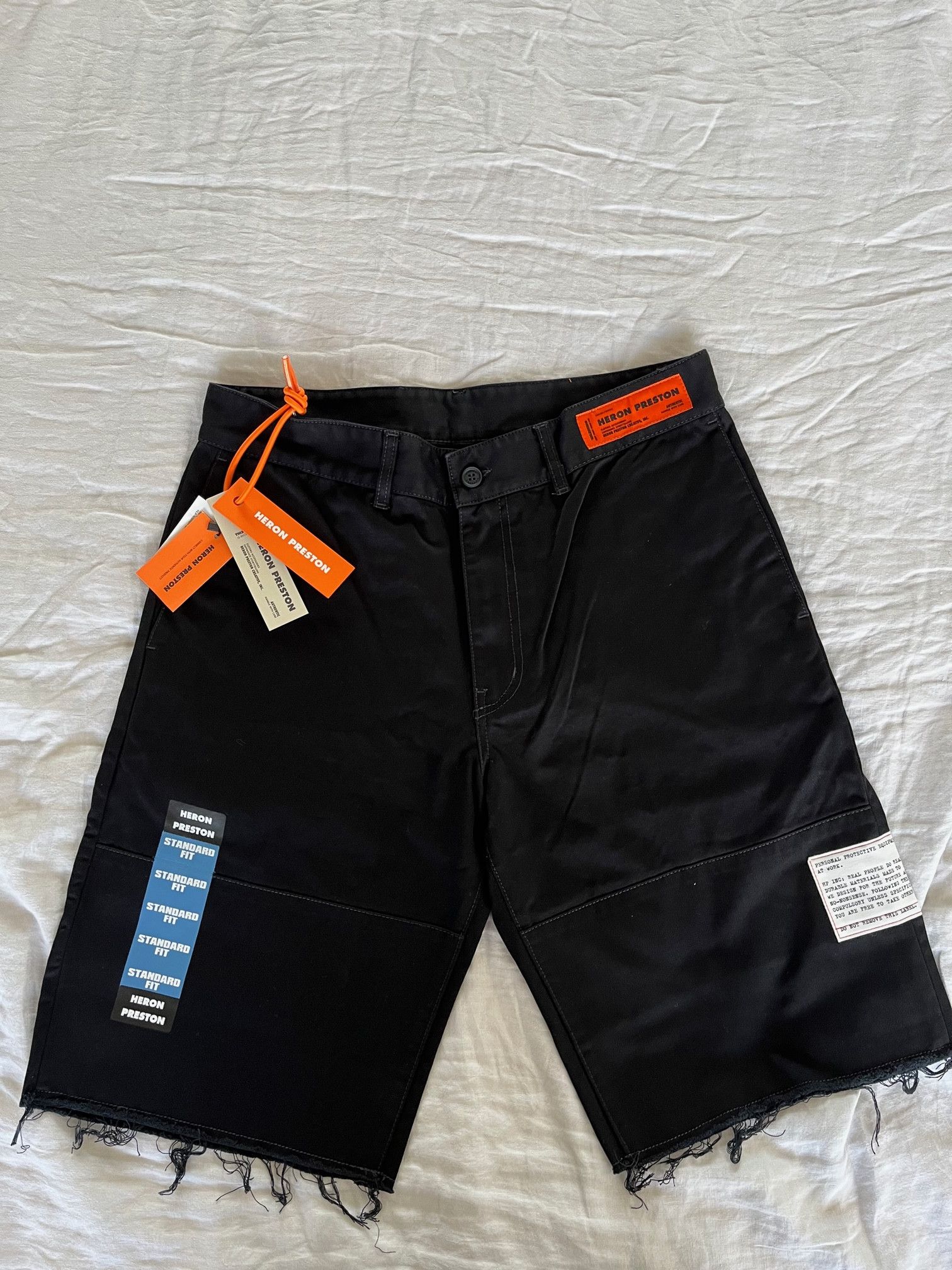 Heron Preston Raw Edge Shorts