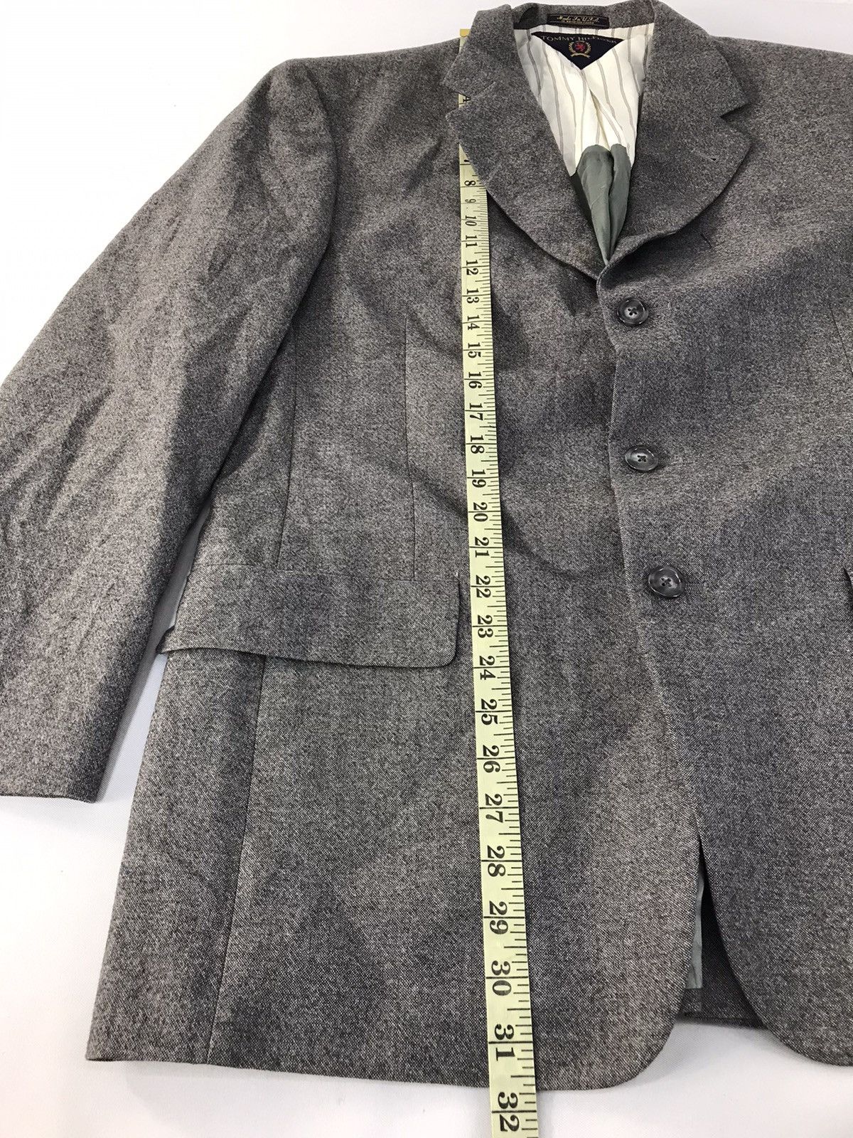 Tommy Hilfiger × Vintage Tommy Hilfiger Blazer Coat Jacket Button Designer Brand Size 44R - 11 Thumbnail
