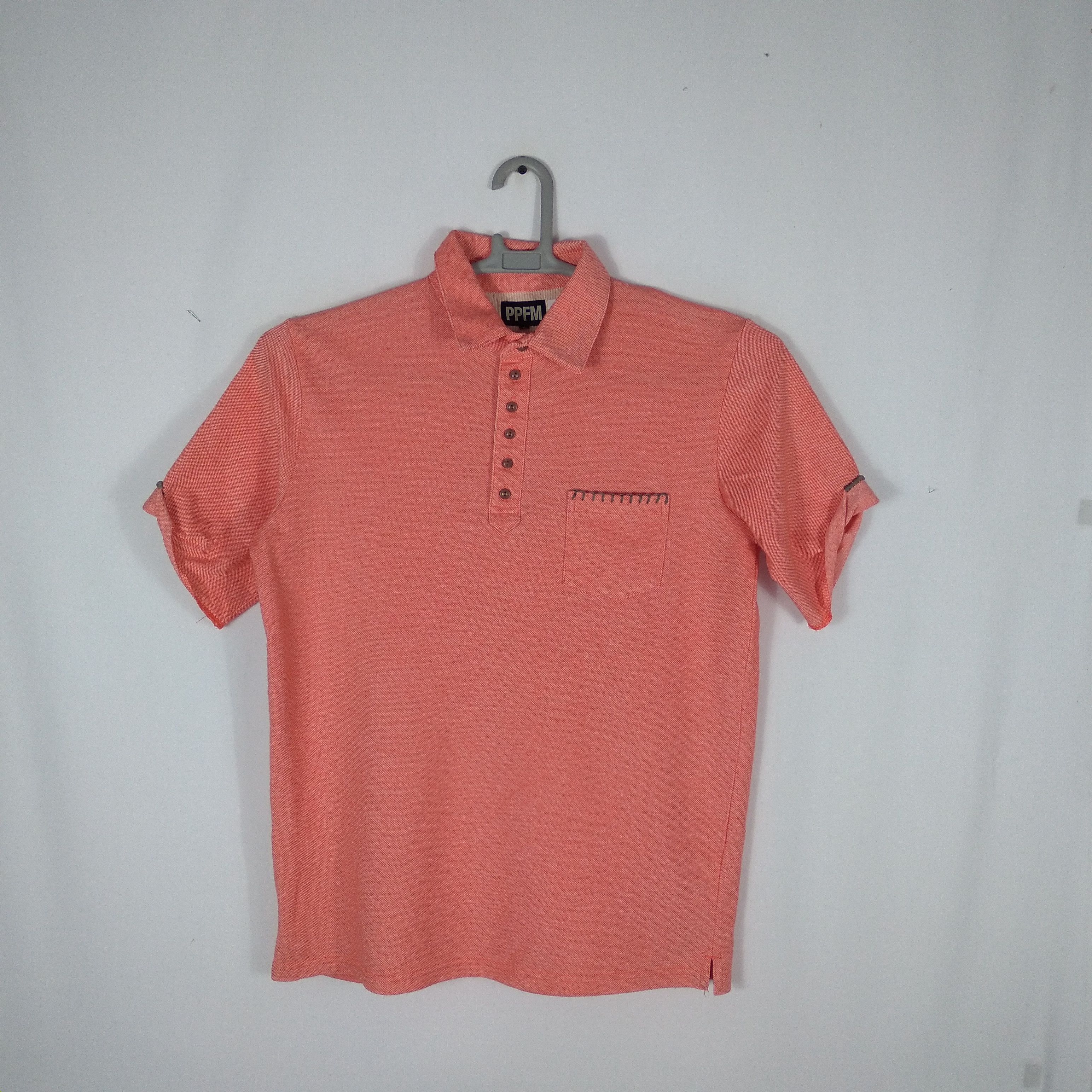 Japanese Brand × PPFM × Vintage Vintage Japanese Brand PPFM Punk Sleeves Polo Shirts Size US M / EU 48-50 / 2 - 1 Thumbnail