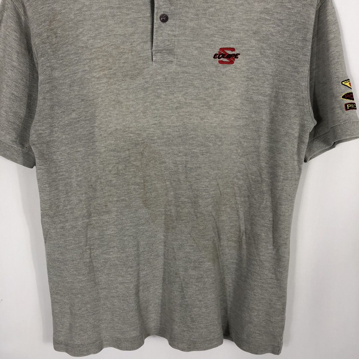 Japanese Brand × Salomon × Vintage Rare Vintage Salomon Multiple Logo Patches Equipe Polo Shirt Size US M / EU 48-50 / 2 - 3 Thumbnail
