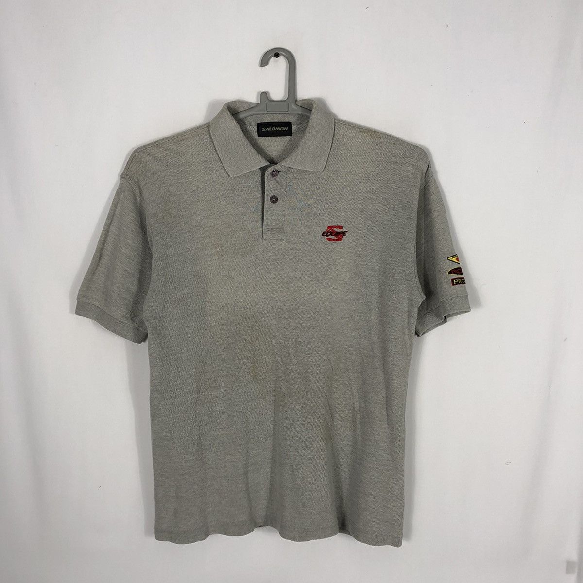 Japanese Brand × Salomon × Vintage Rare Vintage Salomon Multiple Logo Patches Equipe Polo Shirt Size US M / EU 48-50 / 2 - 1 Thumbnail