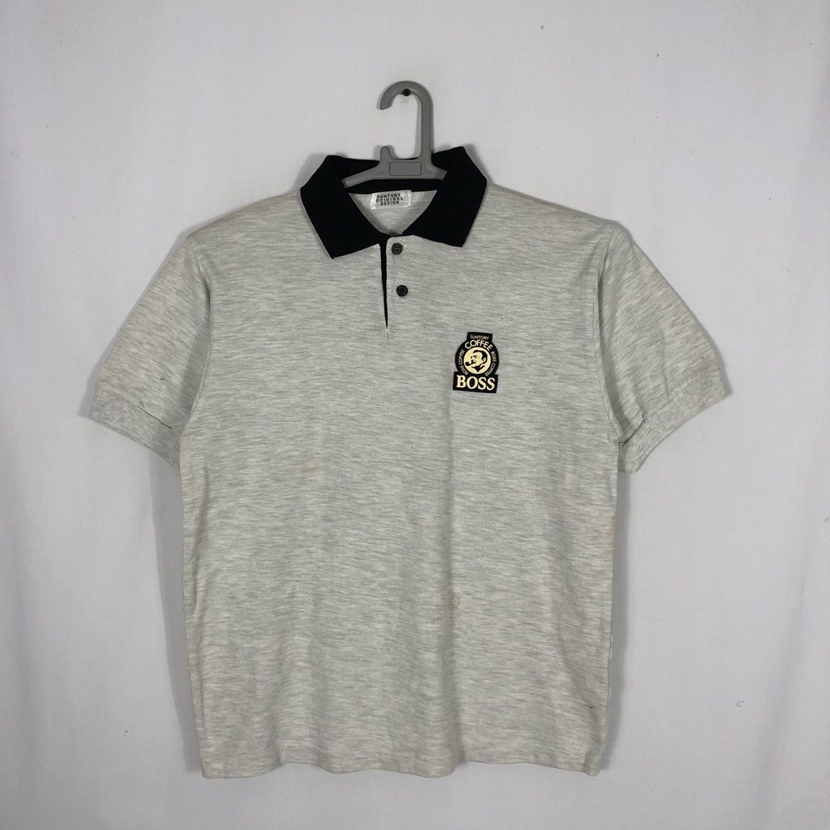Japanese Brand × Vintage Rare Vintage Suntory Coffee Boss OG Logo Crew Polo Shirts Size US M / EU 48-50 / 2 - 1 Thumbnail