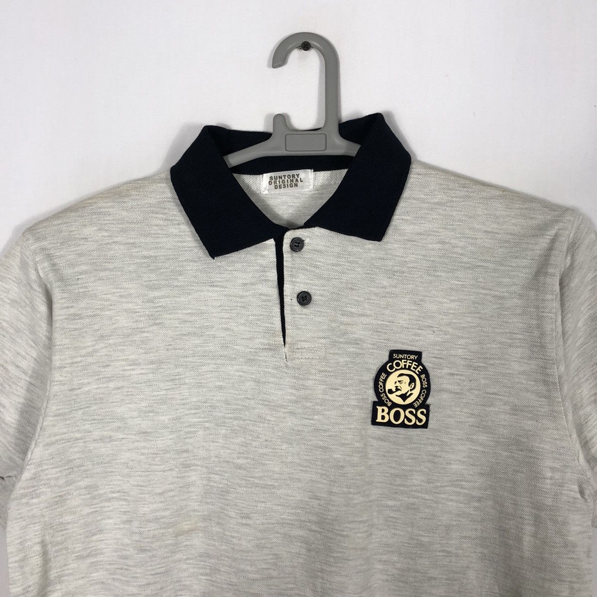 Japanese Brand × Vintage Rare Vintage Suntory Coffee Boss OG Logo Crew Polo Shirts Size US M / EU 48-50 / 2 - 2 Thumbnail