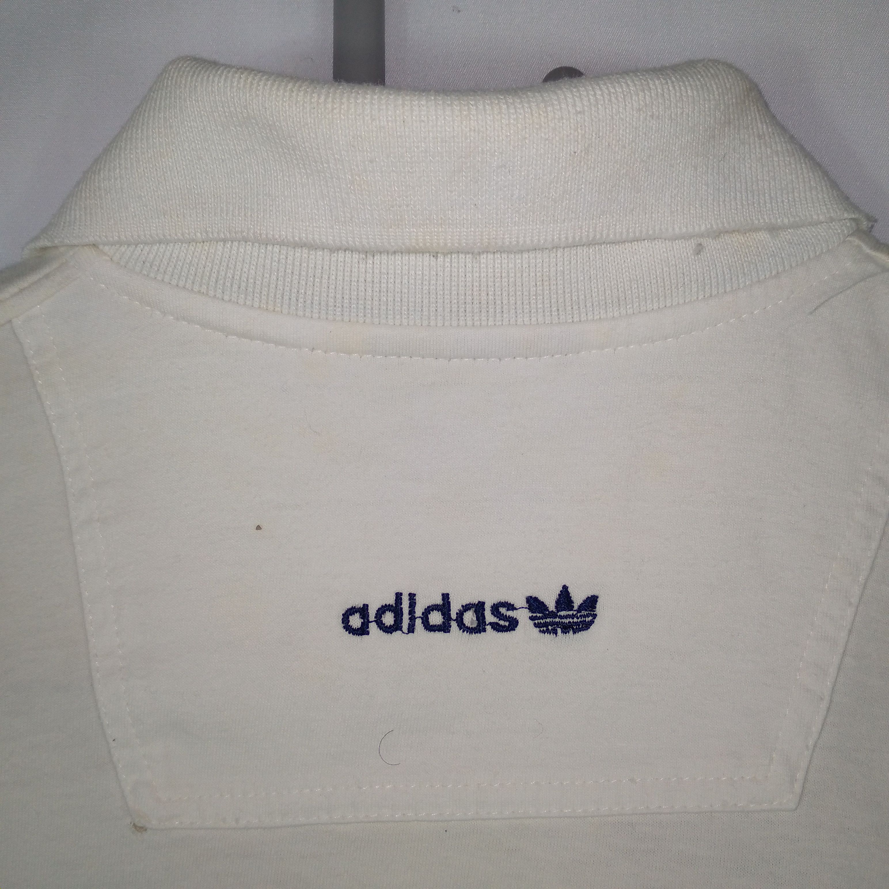 Adidas × Vintage Vintage 90s Adidas Nice Art Paint Design Polo Shirts Size US M / EU 48-50 / 2 - 12 Thumbnail