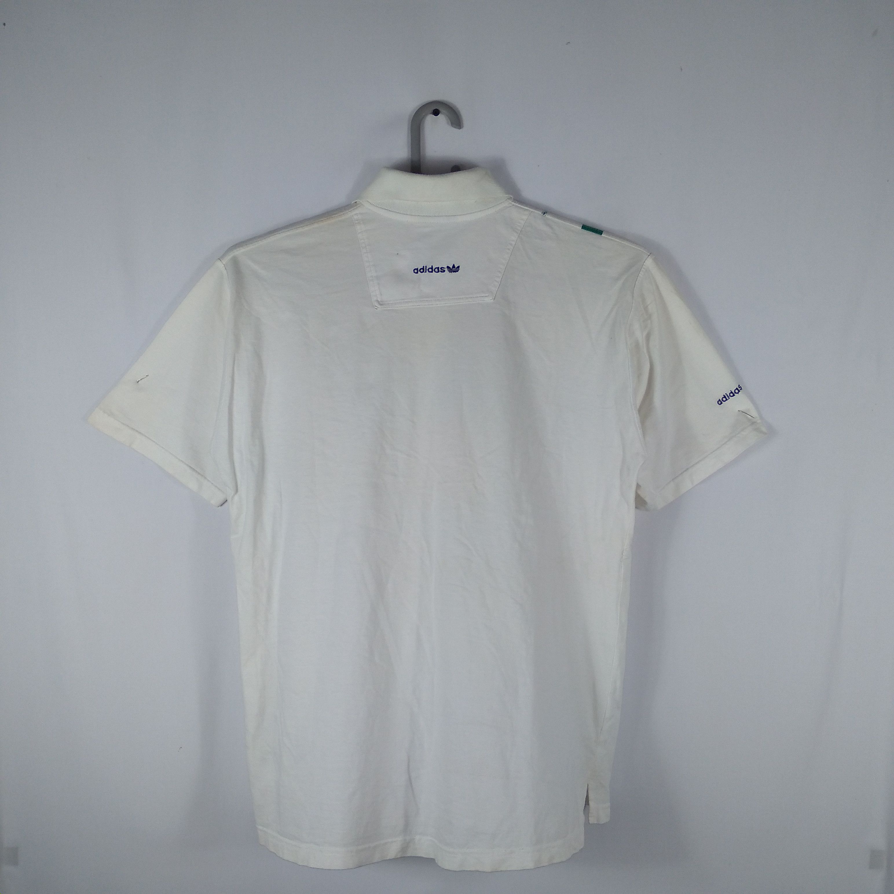 Adidas × Vintage Vintage 90s Adidas Nice Art Paint Design Polo Shirts Size US M / EU 48-50 / 2 - 6 Thumbnail