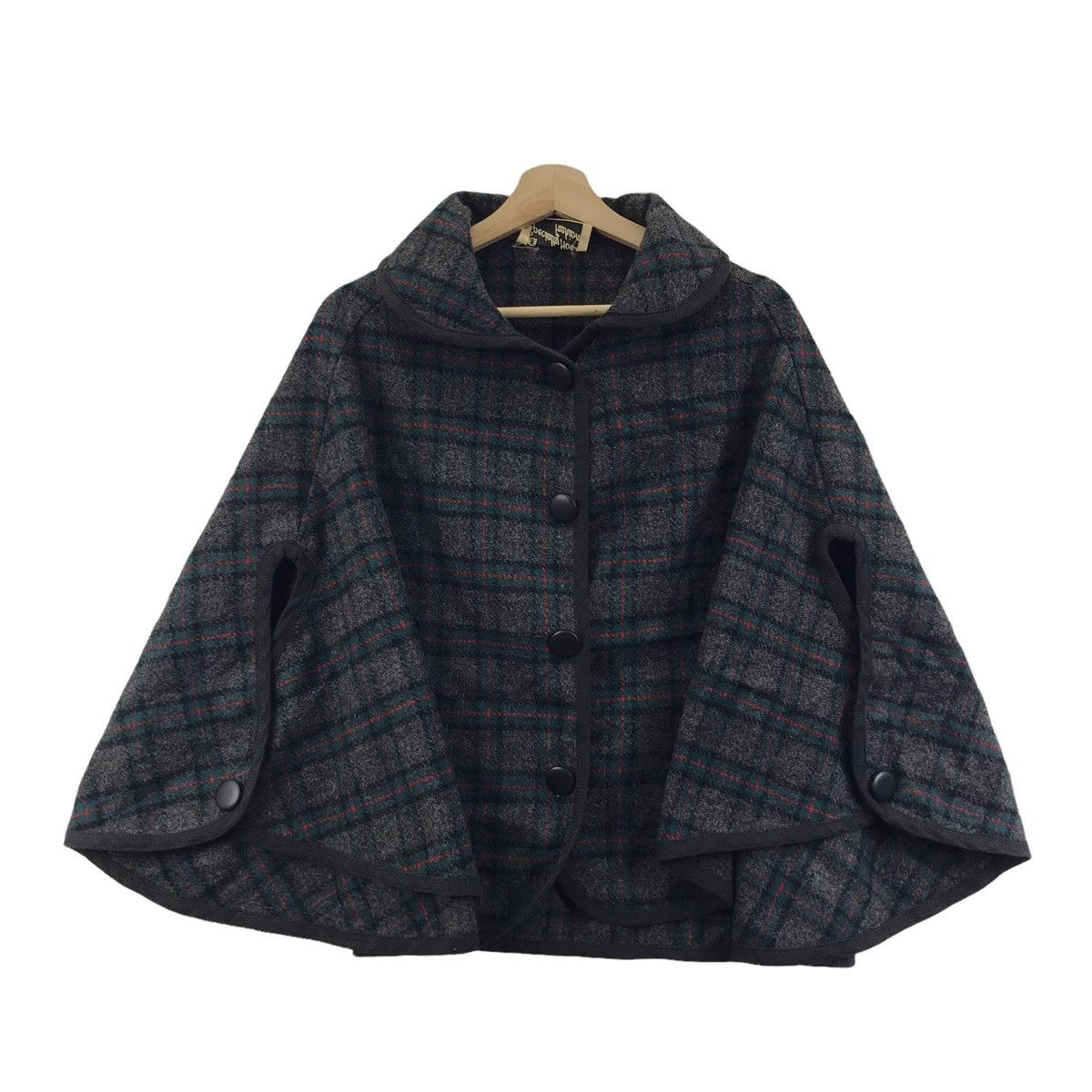 Vintage Vintage 70s SPECIALTY HOUSE FASHION Check Wool Robe Jacket Size US M / EU 48-50 / 2 - 1 Thumbnail