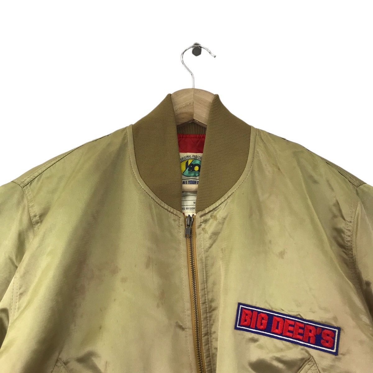 Vintage BIG DEER'S By Eightie's Co Ltd Flight Bomber Jacket Size US M / EU 48-50 / 2 - 4 Thumbnail
