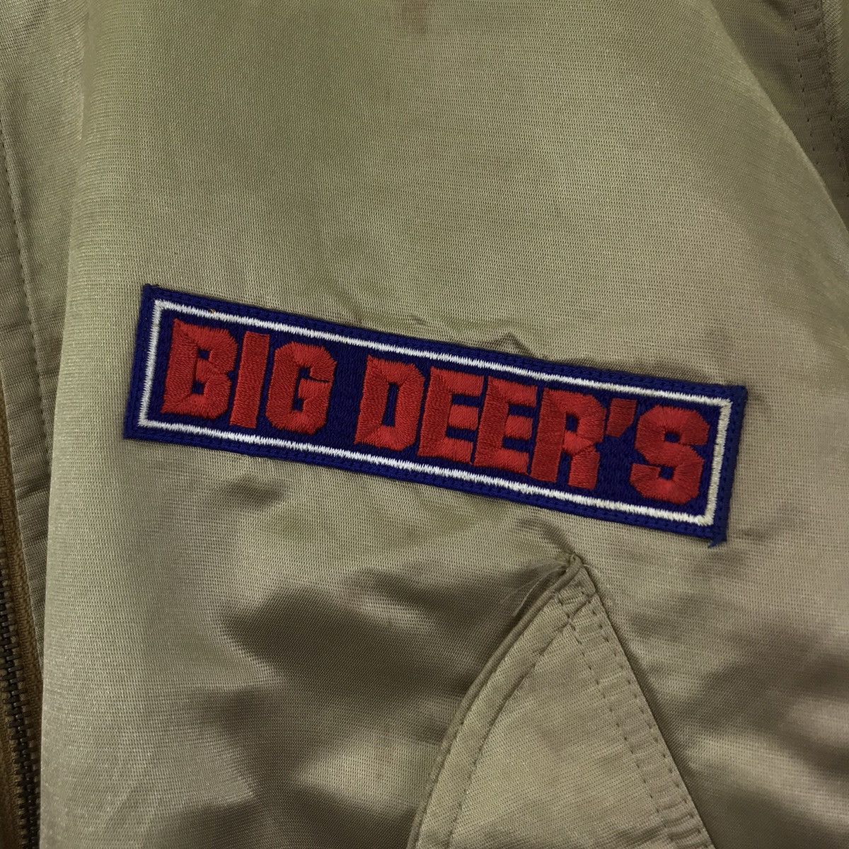 Vintage BIG DEER'S By Eightie's Co Ltd Flight Bomber Jacket Size US M / EU 48-50 / 2 - 5 Thumbnail