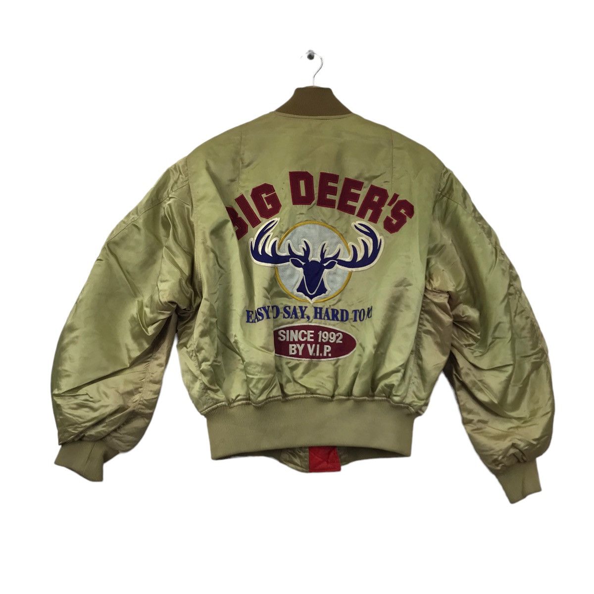 Vintage BIG DEER'S By Eightie's Co Ltd Flight Bomber Jacket Size US M / EU 48-50 / 2 - 1 Thumbnail