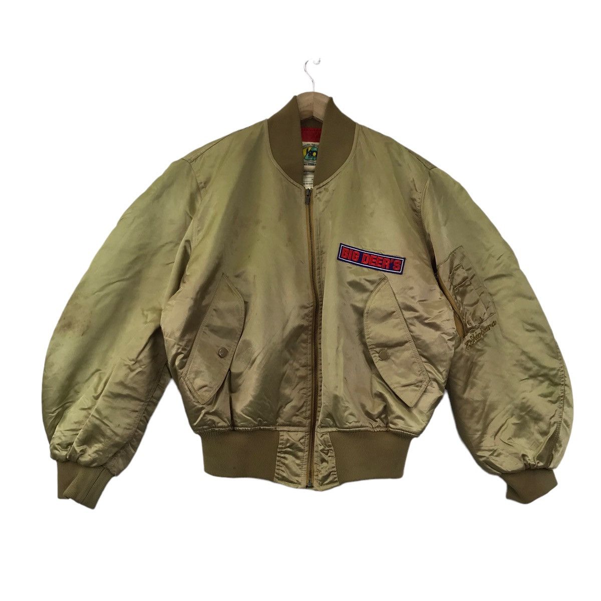 Vintage BIG DEER'S By Eightie's Co Ltd Flight Bomber Jacket Size US M / EU 48-50 / 2 - 3 Thumbnail