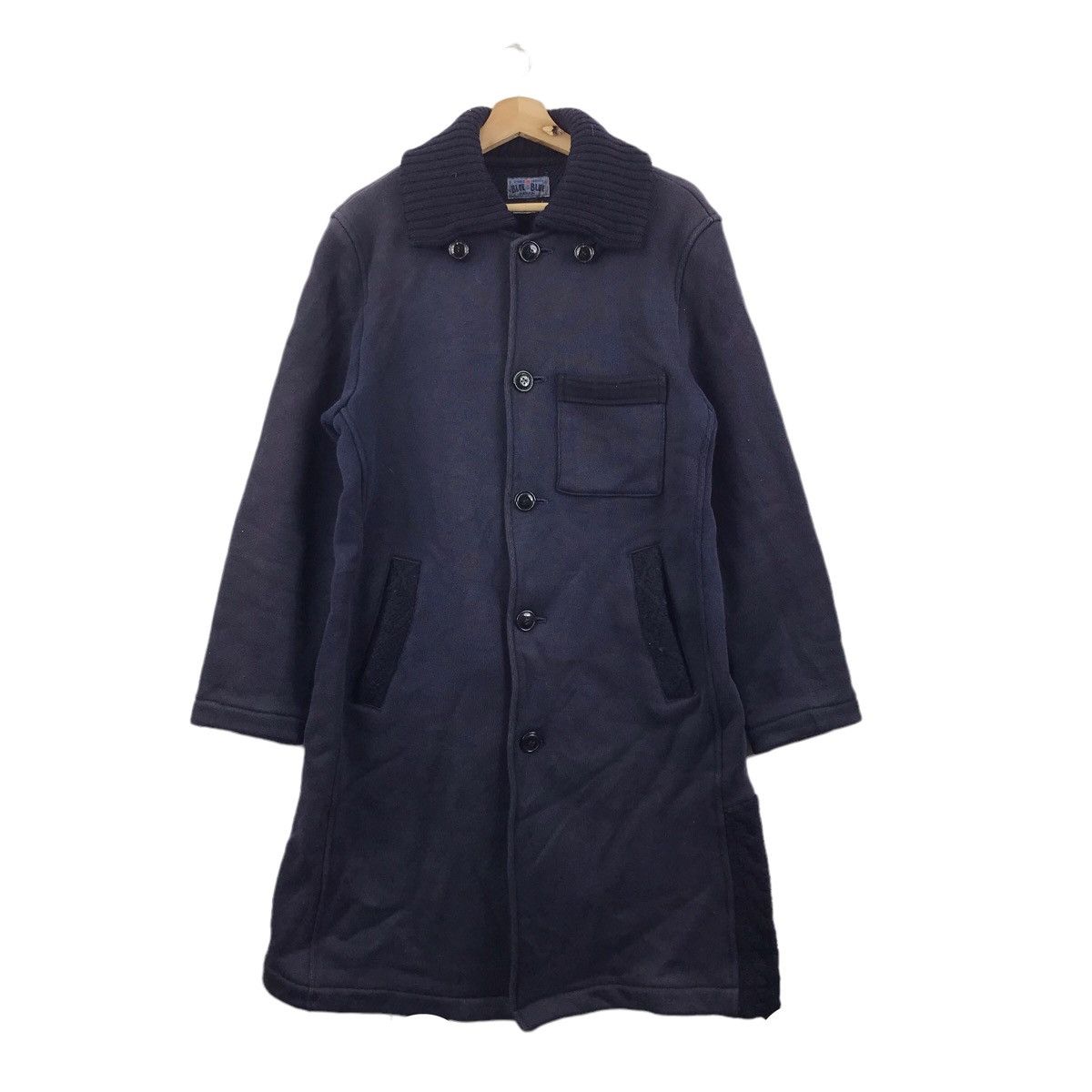 Blue Blue Japan PURE INDIGO BLUE BLUE Japanese Brand Over Coat Long Jacket Size US M / EU 48-50 / 2 - 1 Thumbnail