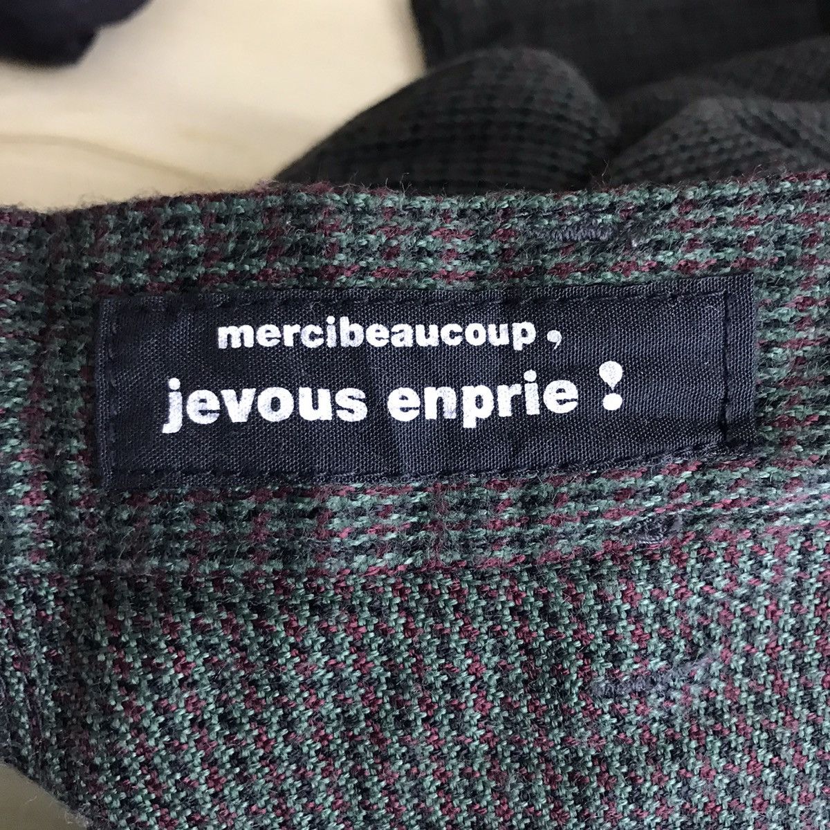mercibeaucoup MERCIBEAUCOUP ISSEY MIYAKE Drop Crotch Green Baggy Wool Pant Size US 29 - 5 Thumbnail