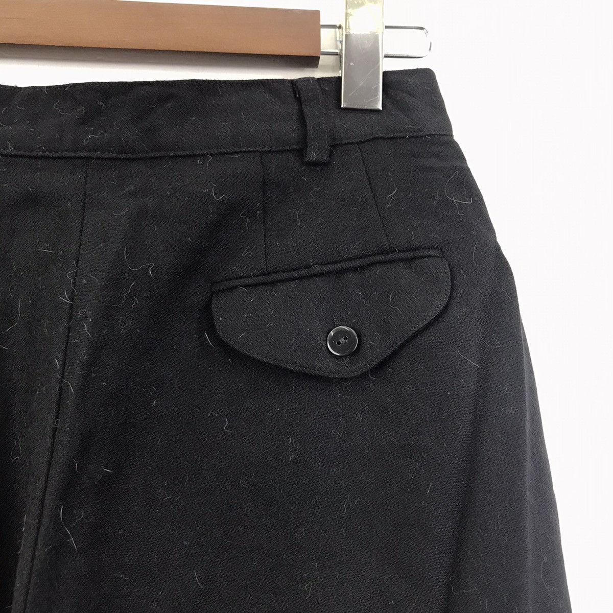 Vintage Vintage GIORGIO SANT’ ANGELO Baggy Black Wool Trousers Pant Size US 26 / EU 42 - 6 Thumbnail