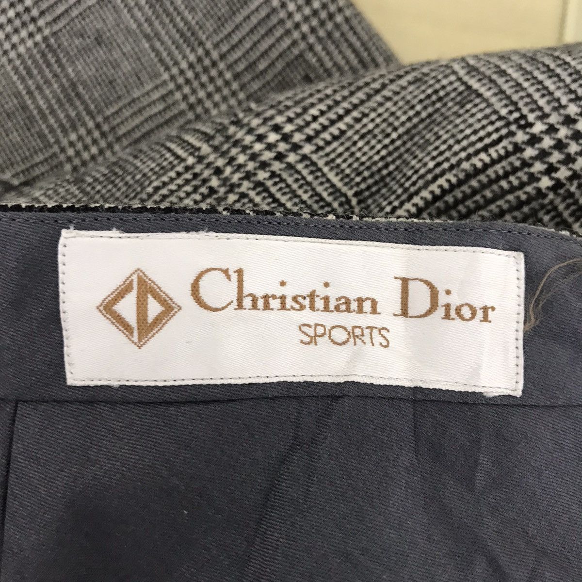 Christian Dior Monsieur CHRISTIAN DIOR CD Sports French Brand Check Wool Trousers Size US 30 / EU 46 - 3 Thumbnail