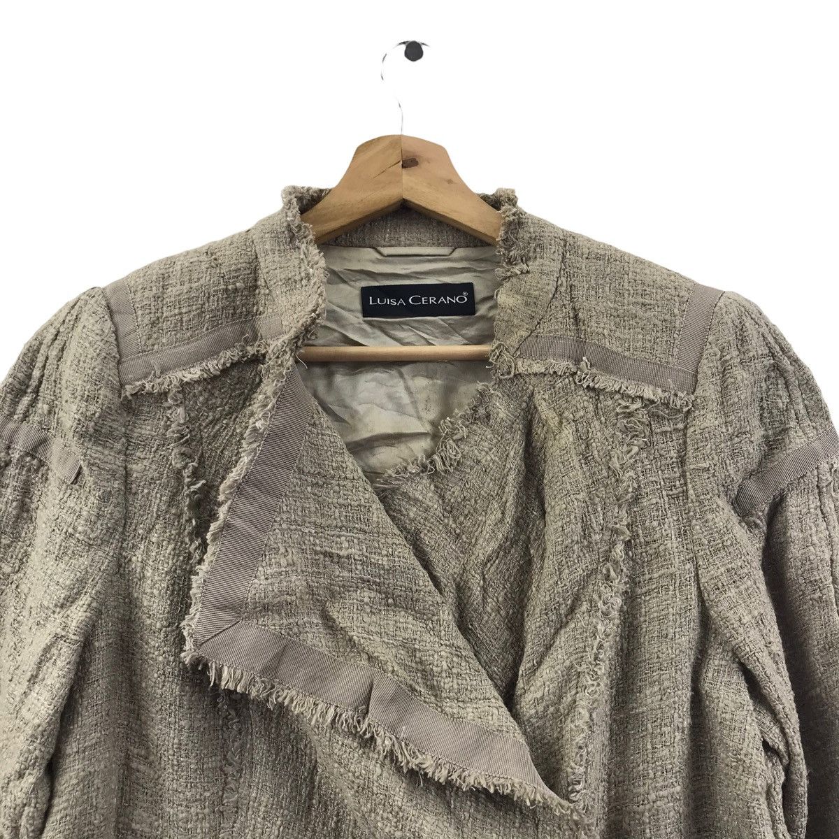 Vintage LUISA CERANO GERMANY Deconstructed Knitwear Jacket Size US S / EU 44-46 / 1 - 2 Thumbnail